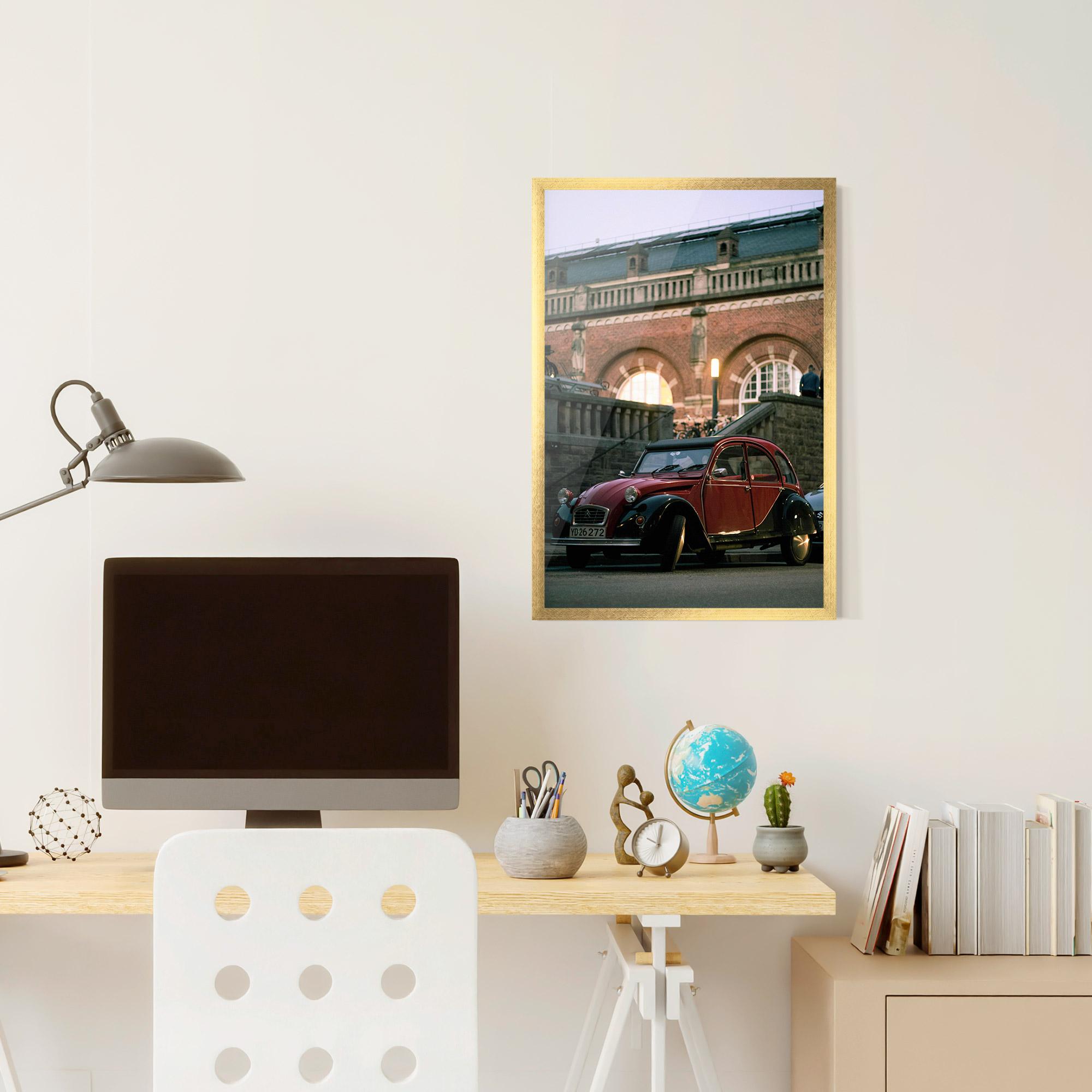 Gerahmte Poster Beautiful Old Car mockup 6