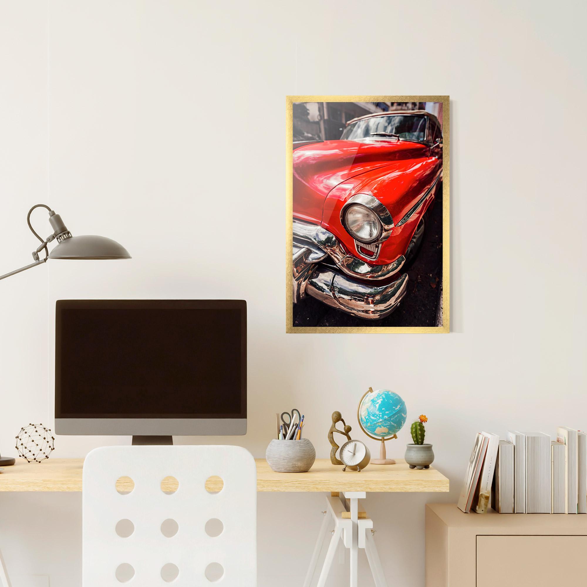 Gerahmte Poster Shiny Old Car mockup 6