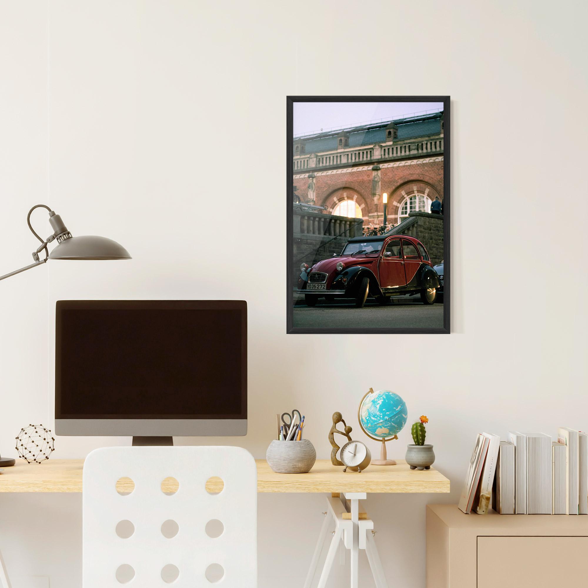 Gerahmte Poster Beautiful Old Car mockup 6
