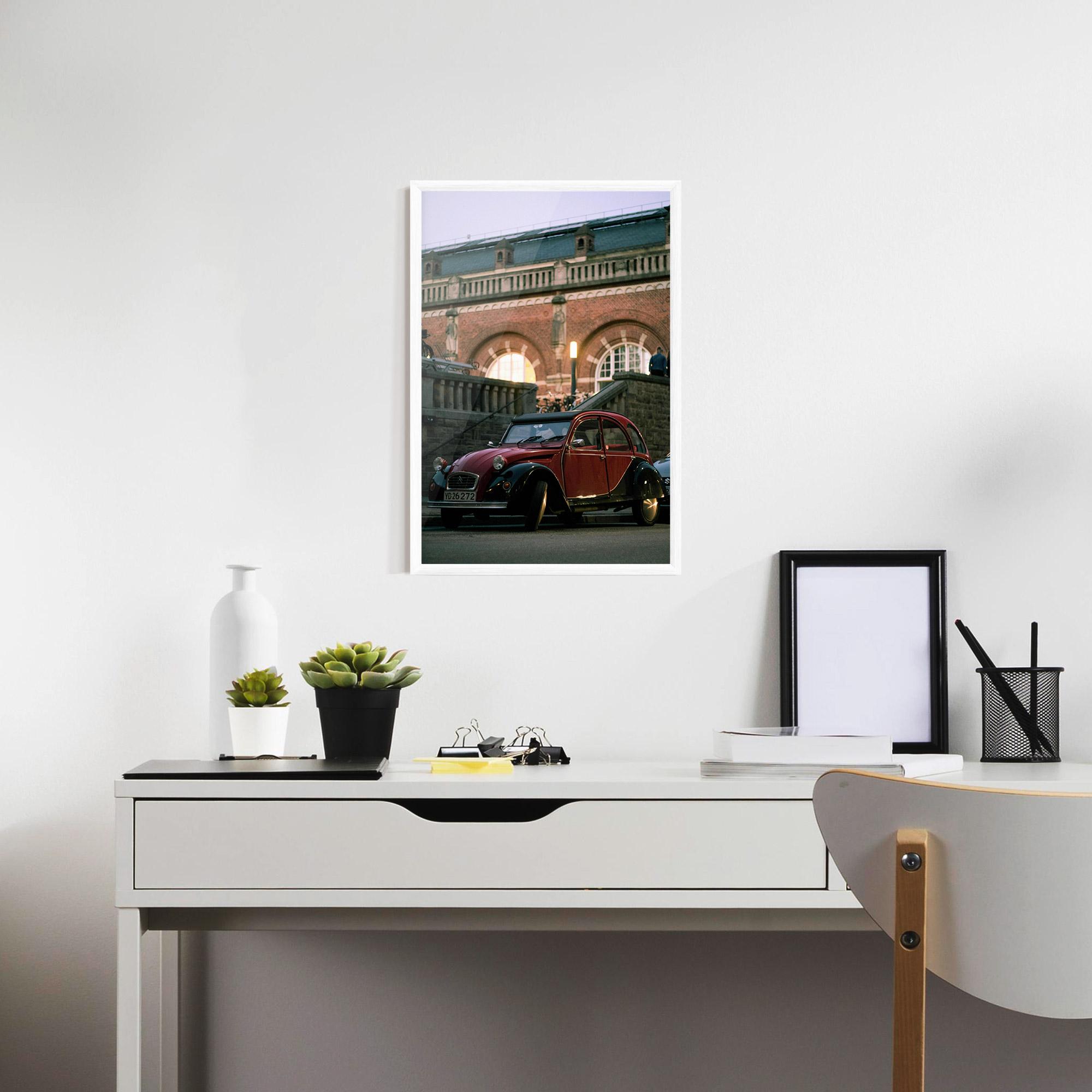Gerahmte Poster Beautiful Old Car mockup 7
