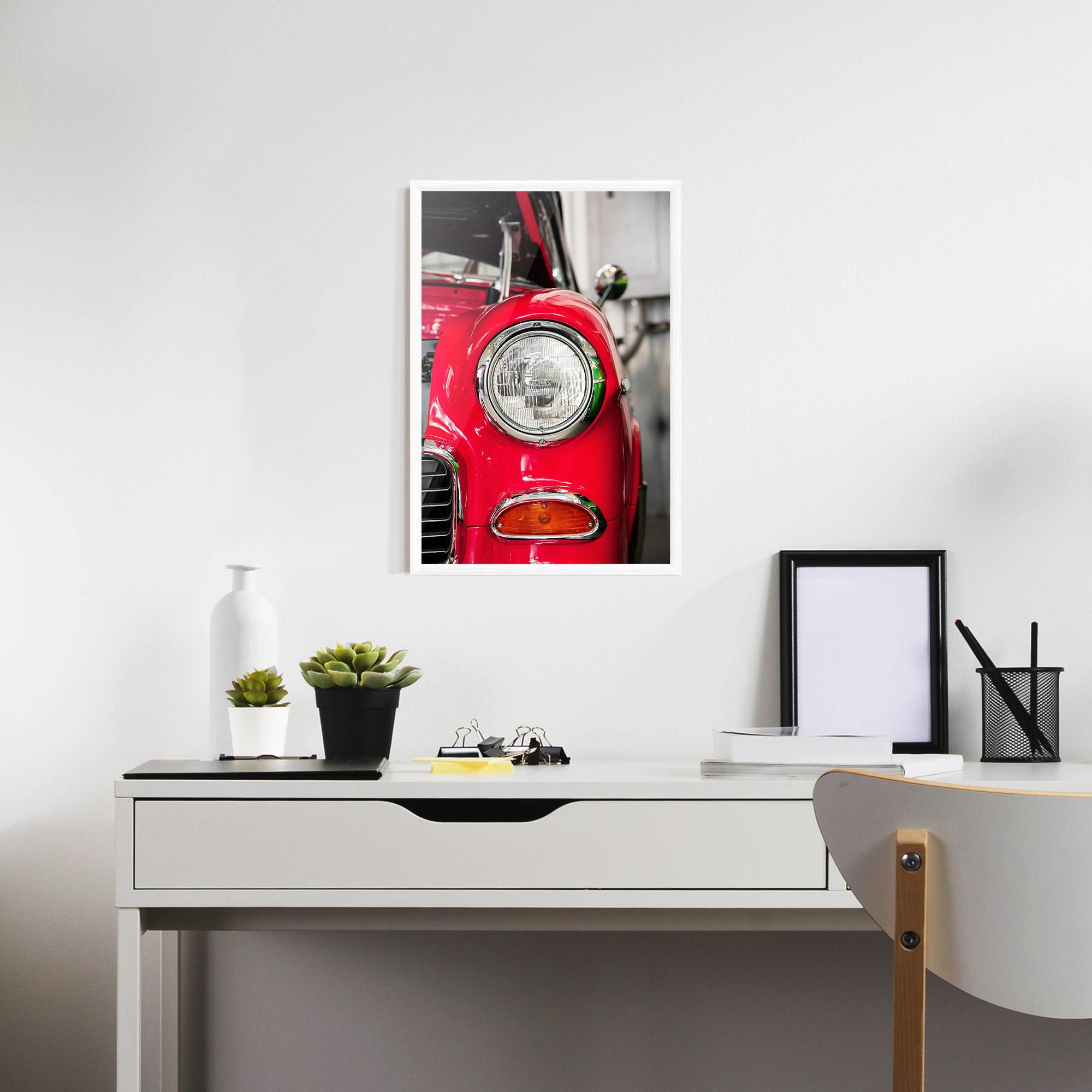 Gerahmte Poster Closeup Red Car mockup 7