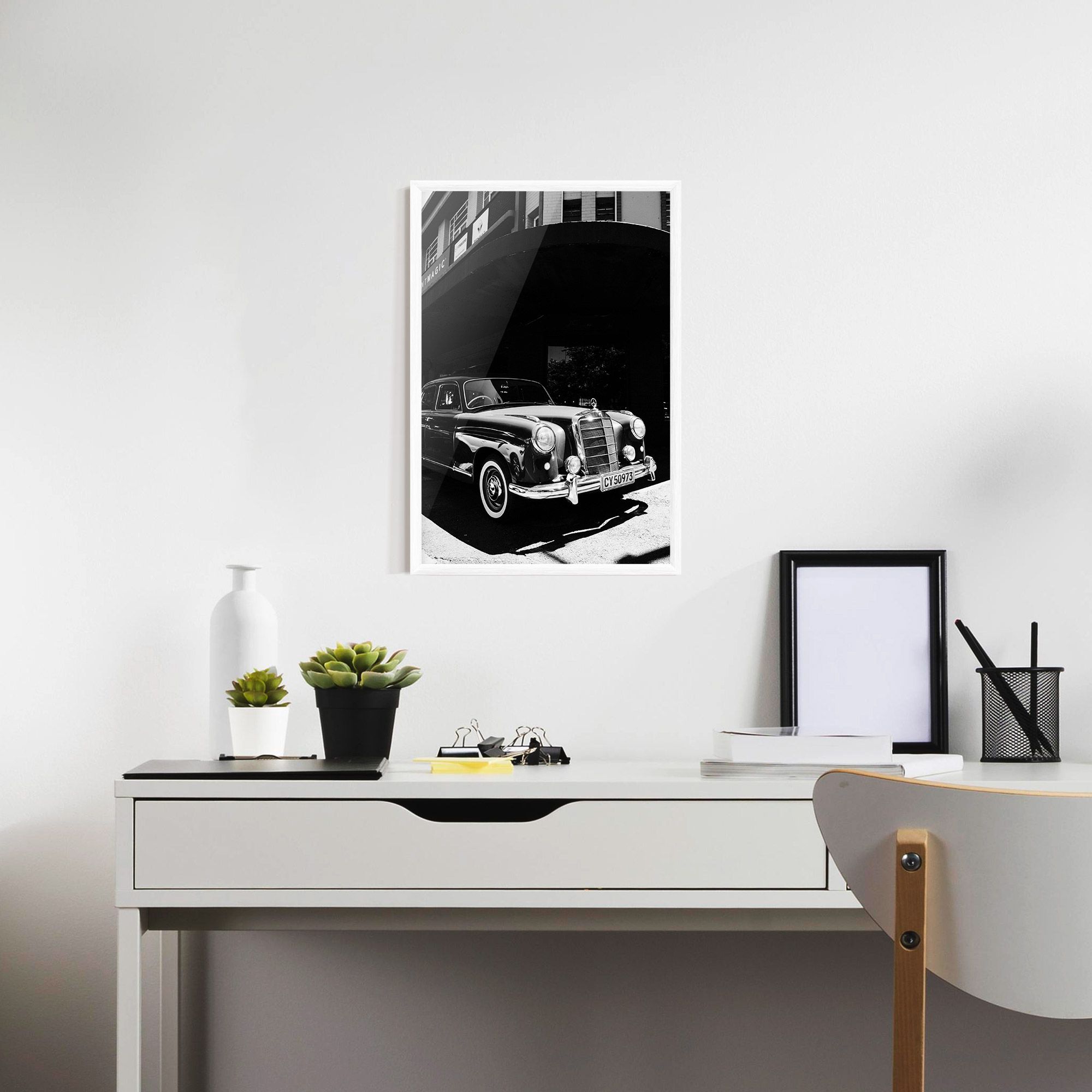 Old Black Car mockup 7