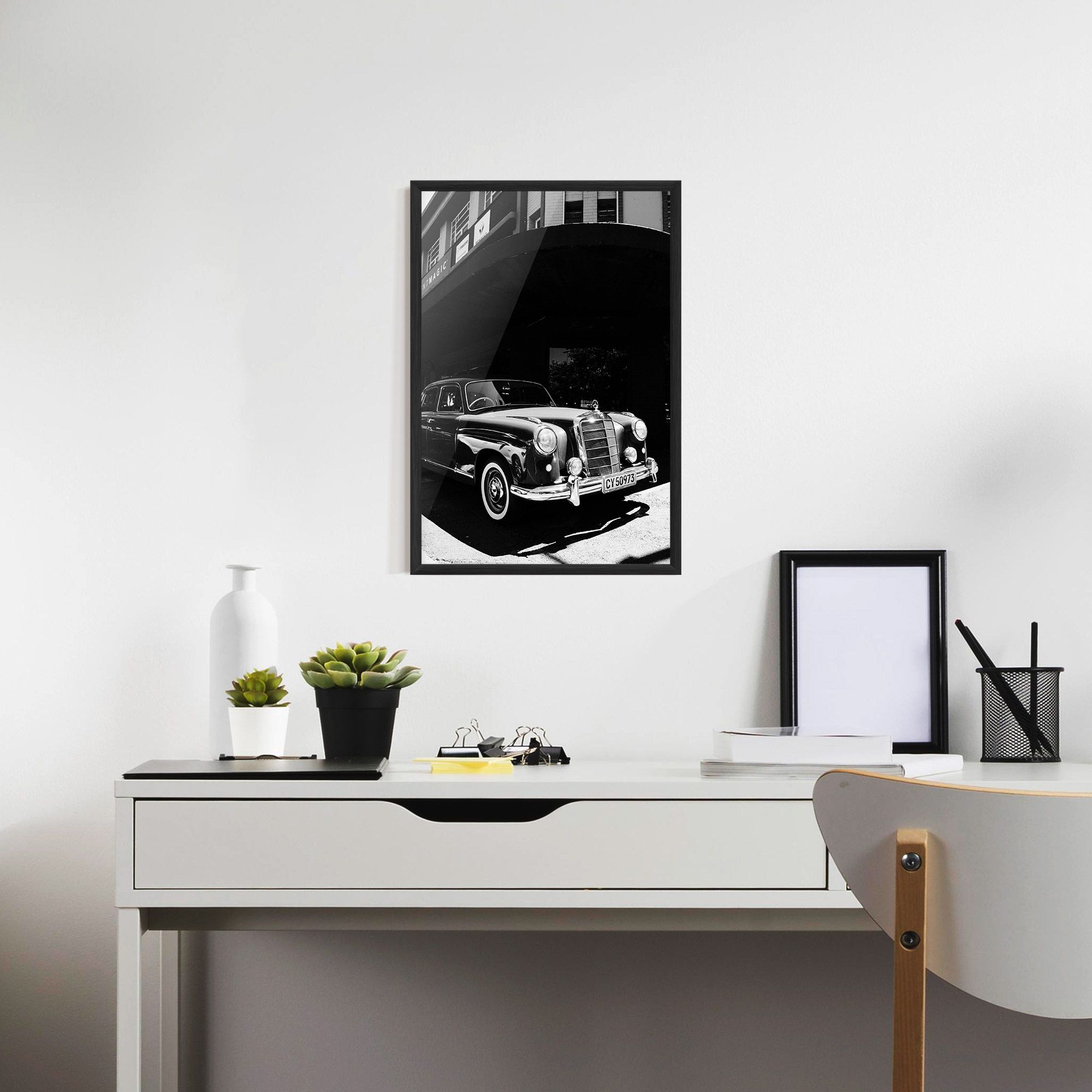 Old Black Car mockup 7
