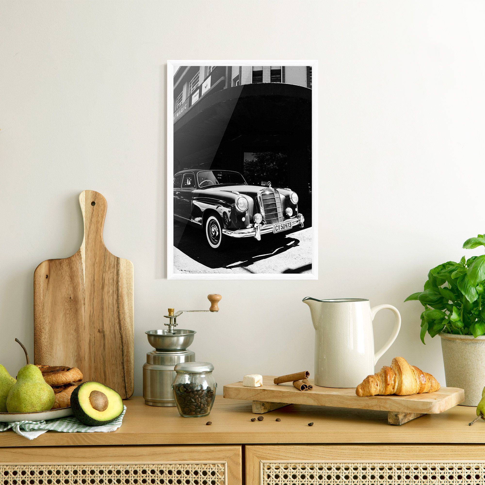 Old Black Car mockup 8