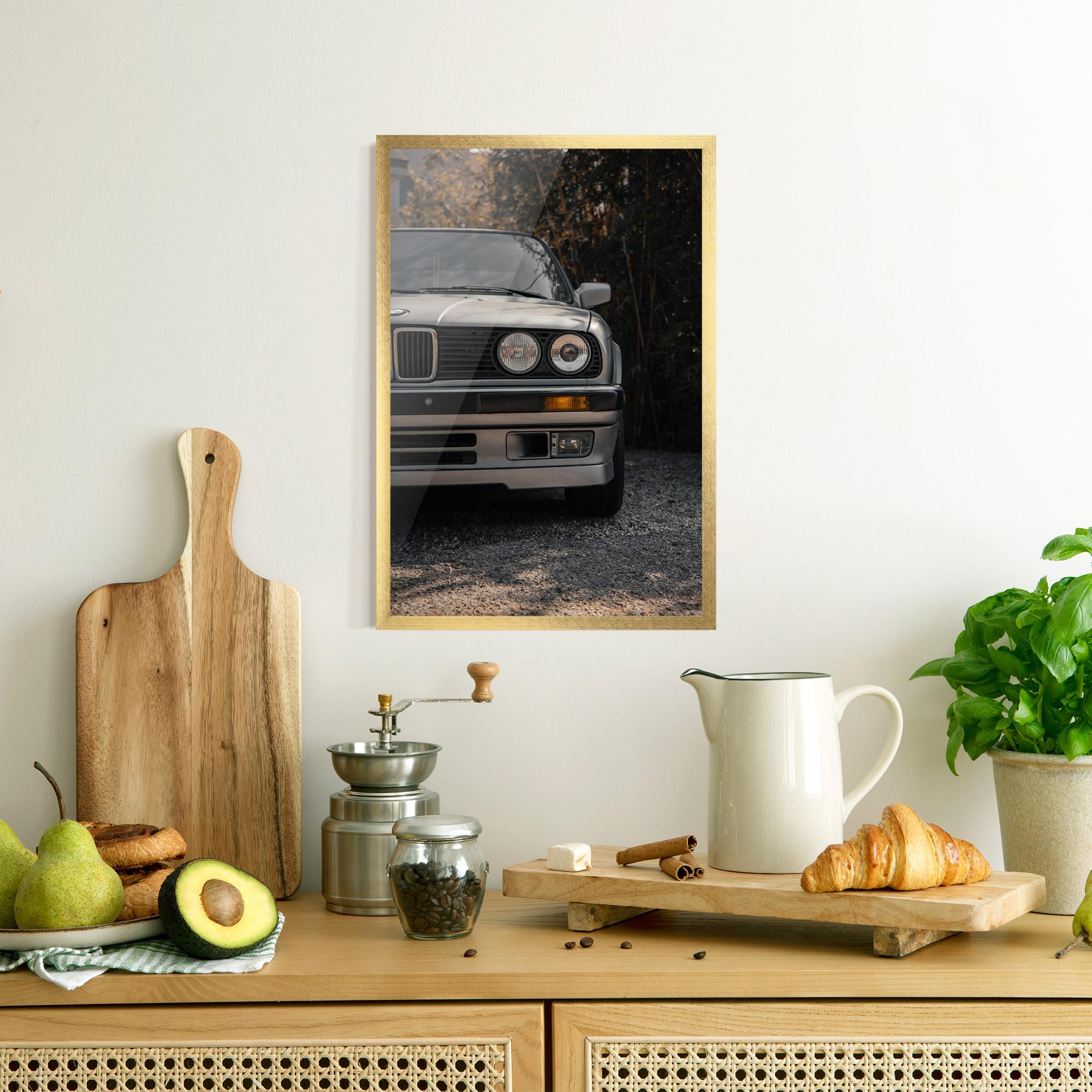 Gerahmte Poster Old Bmw Car mockup 8
