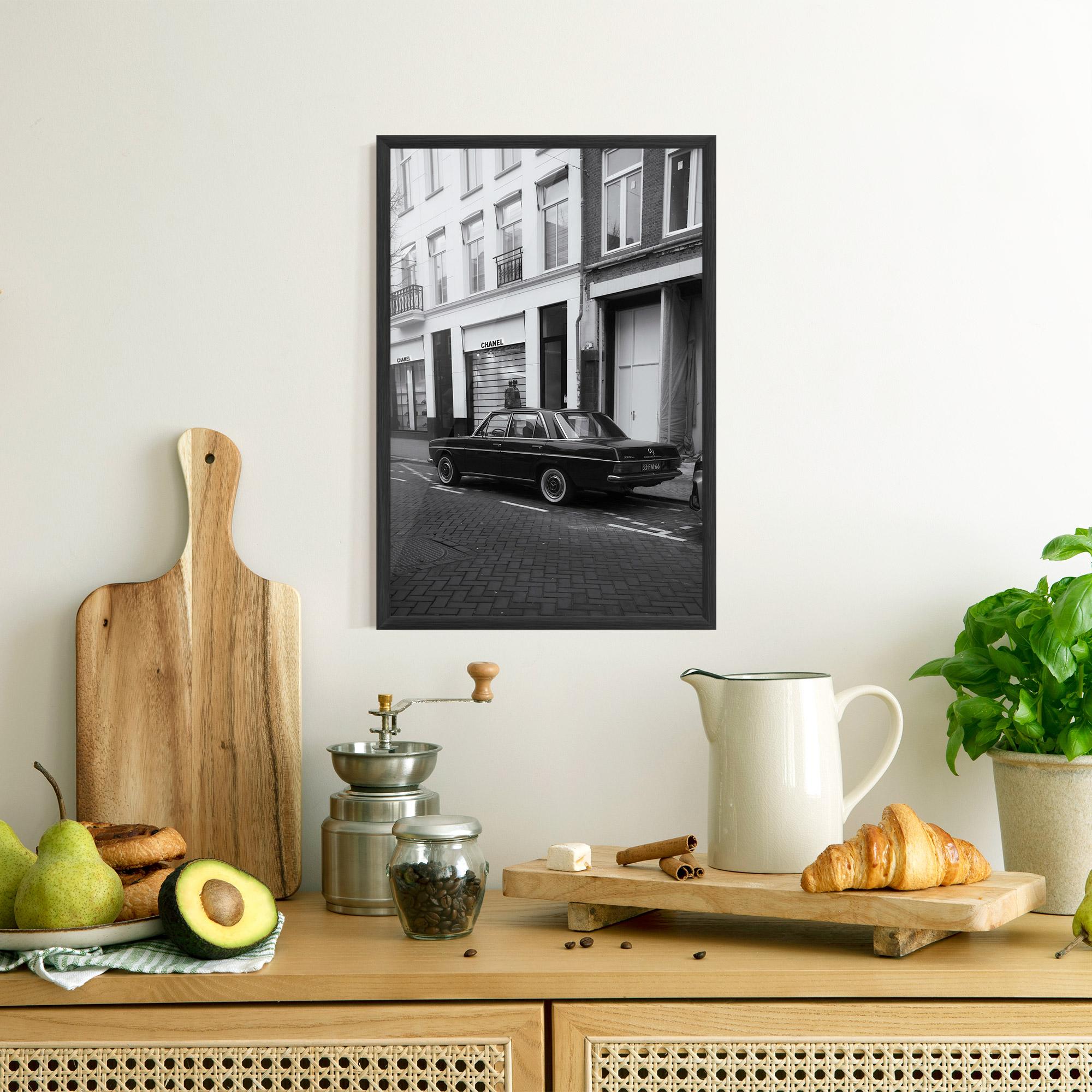 Gerahmte Poster Black Old Car mockup 8