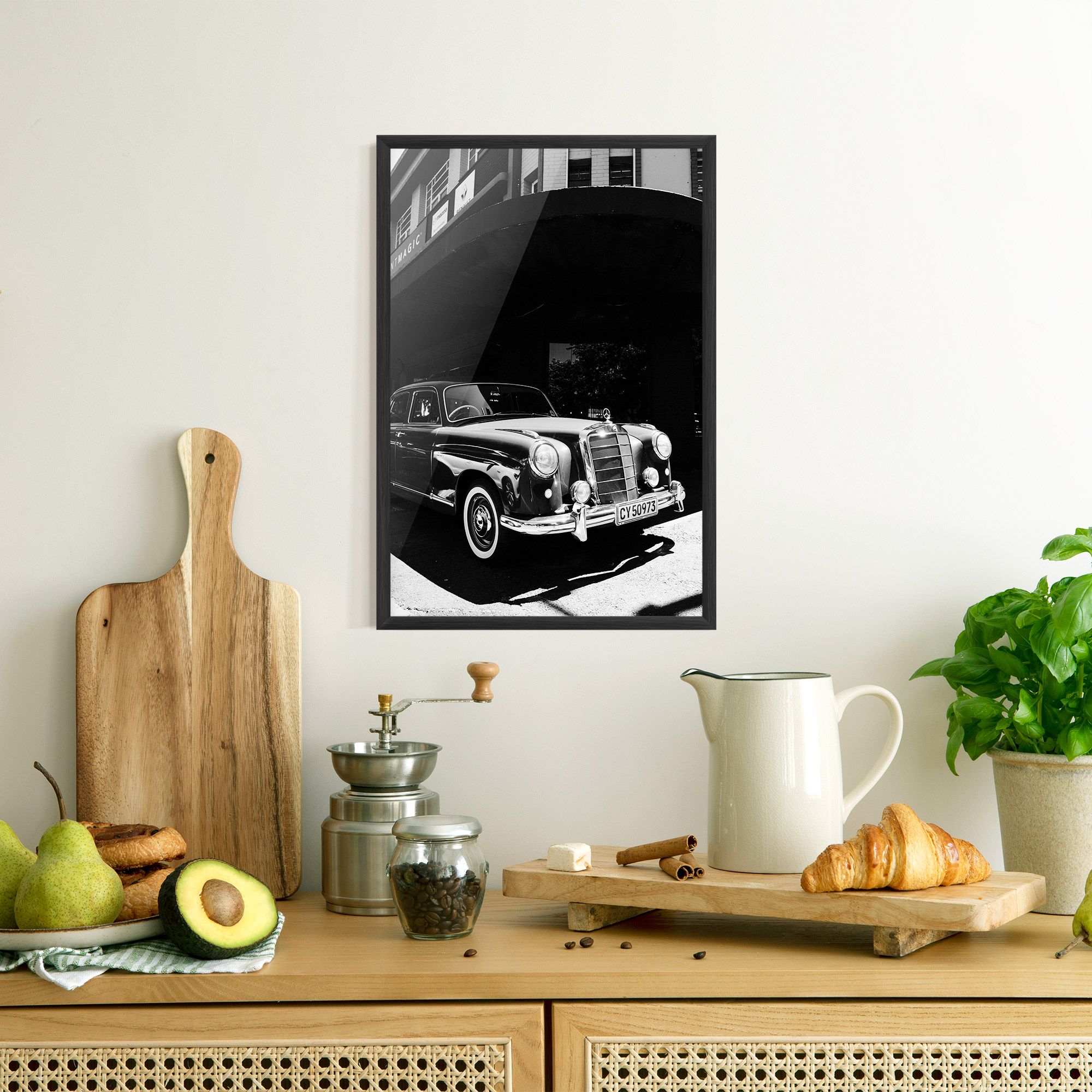 Old Black Car mockup 8