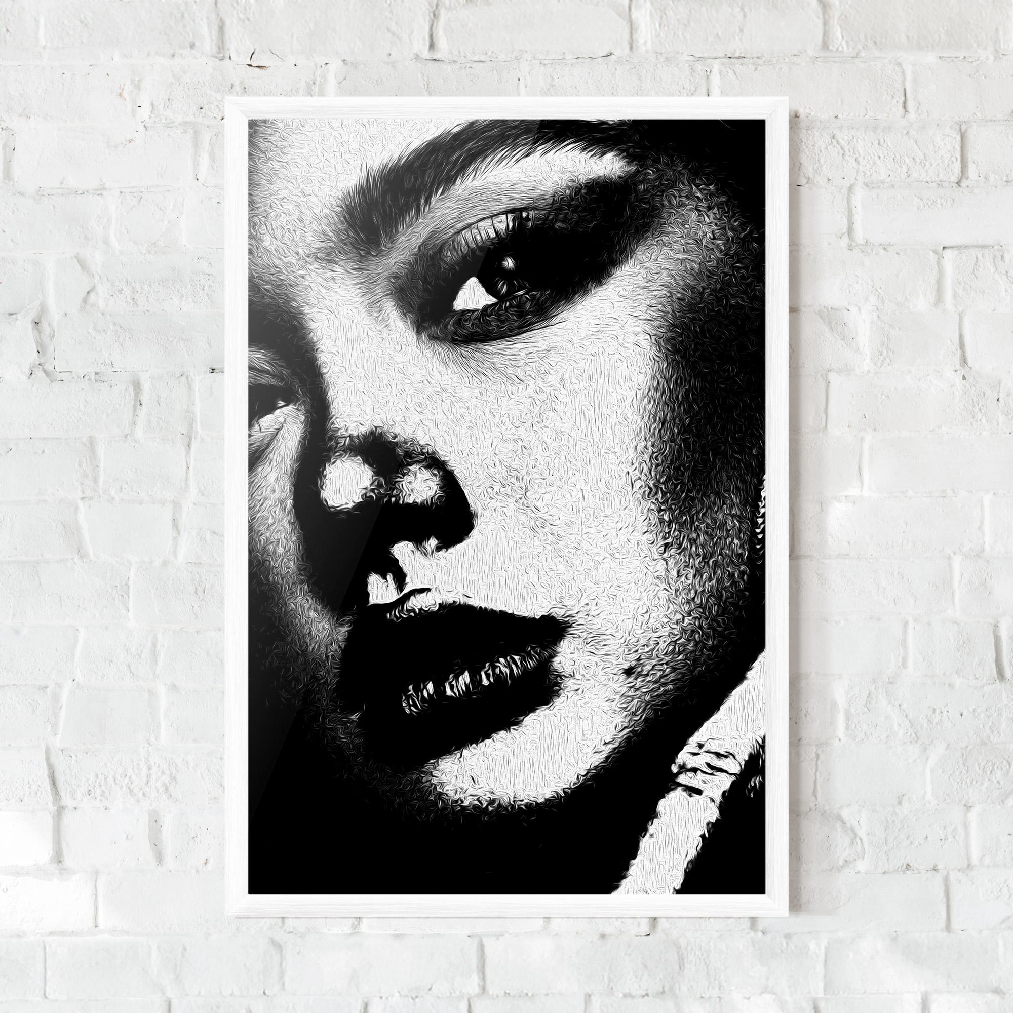 Gerahmte Poster White Light Face mockup 0