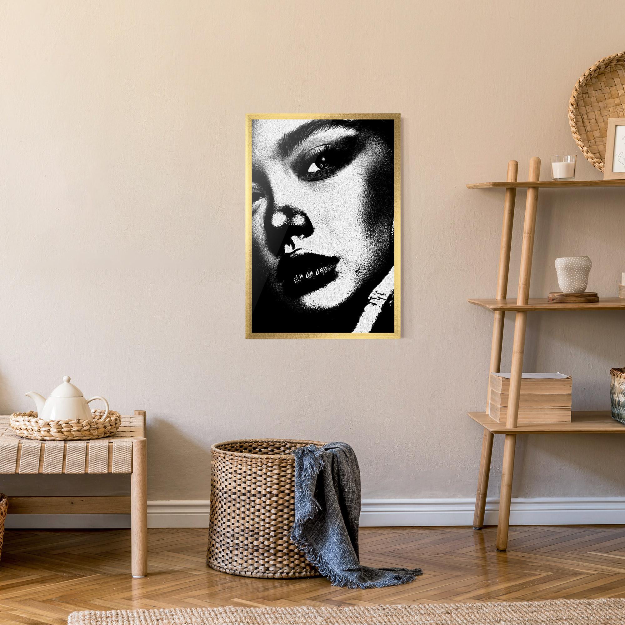 Gerahmte Poster White Light Face mockup 9