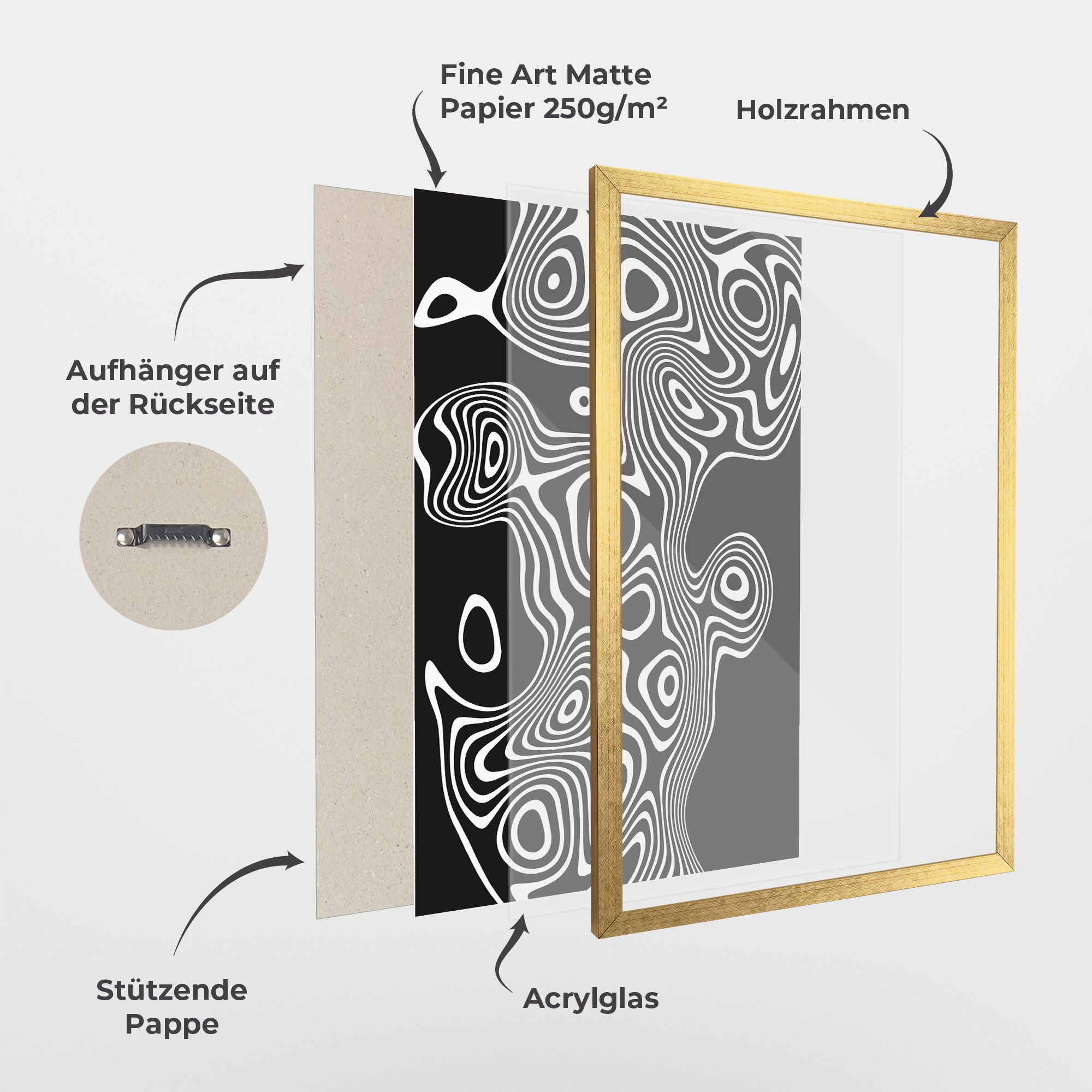 Abstract Grey Black Line mockup 1