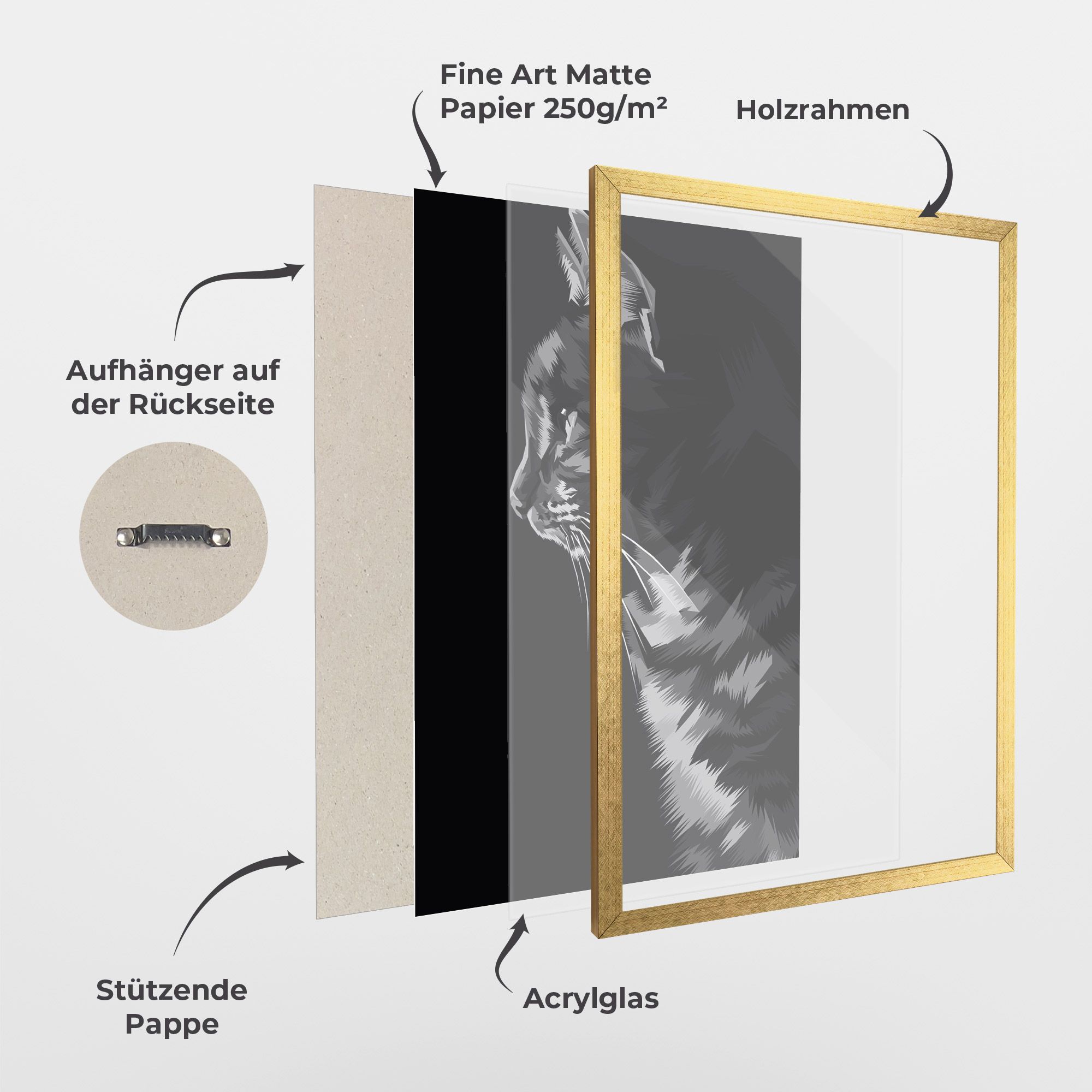 Black Grey Cat mockup 1