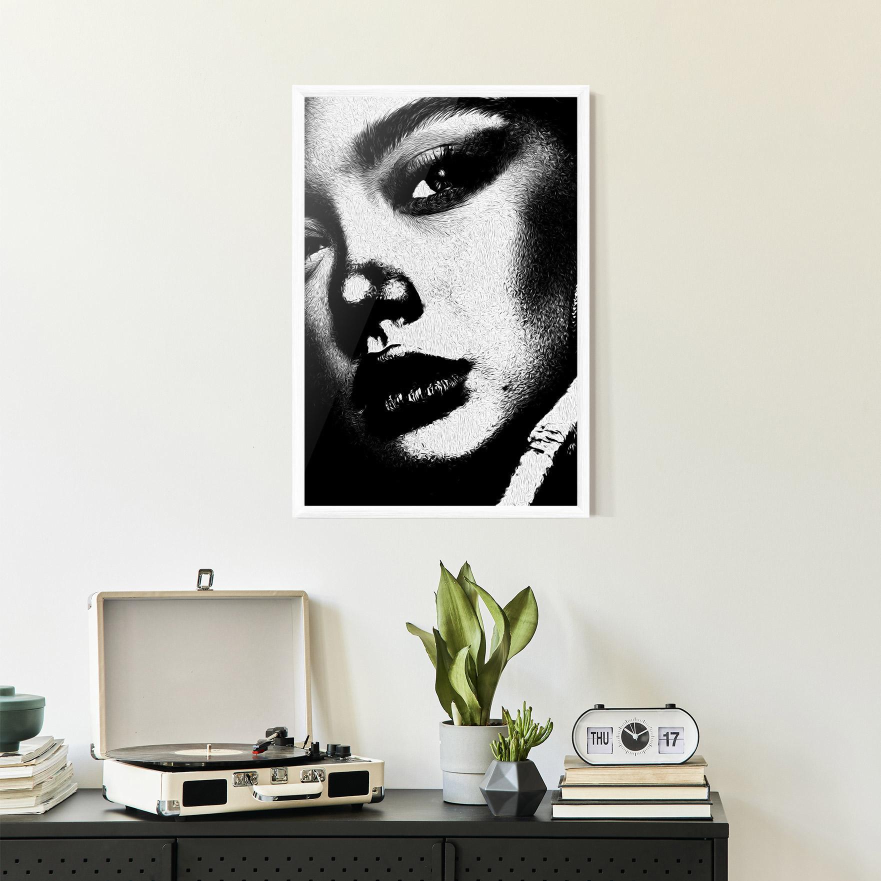 Gerahmte Poster White Light Face mockup 2