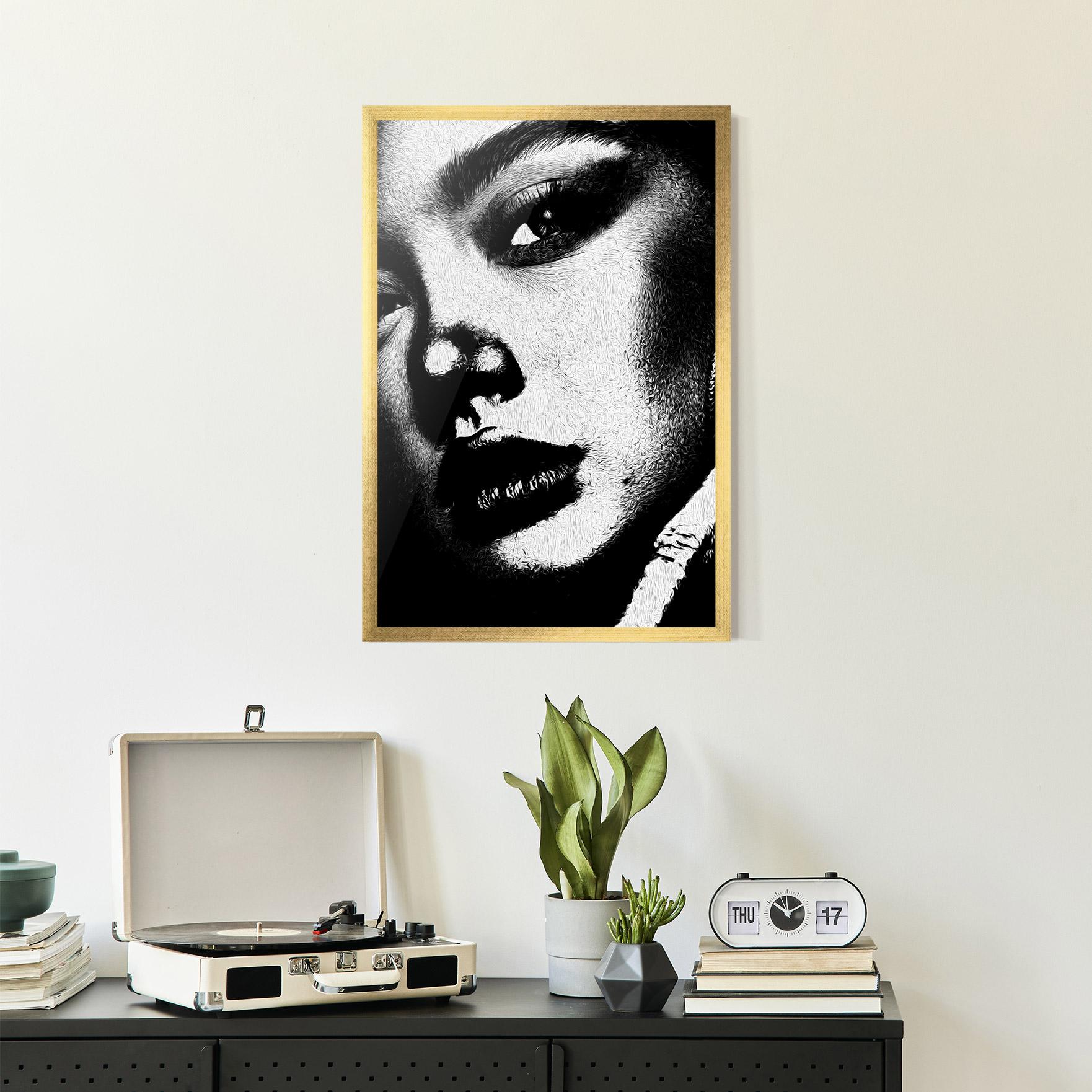 Gerahmte Poster White Light Face mockup 2