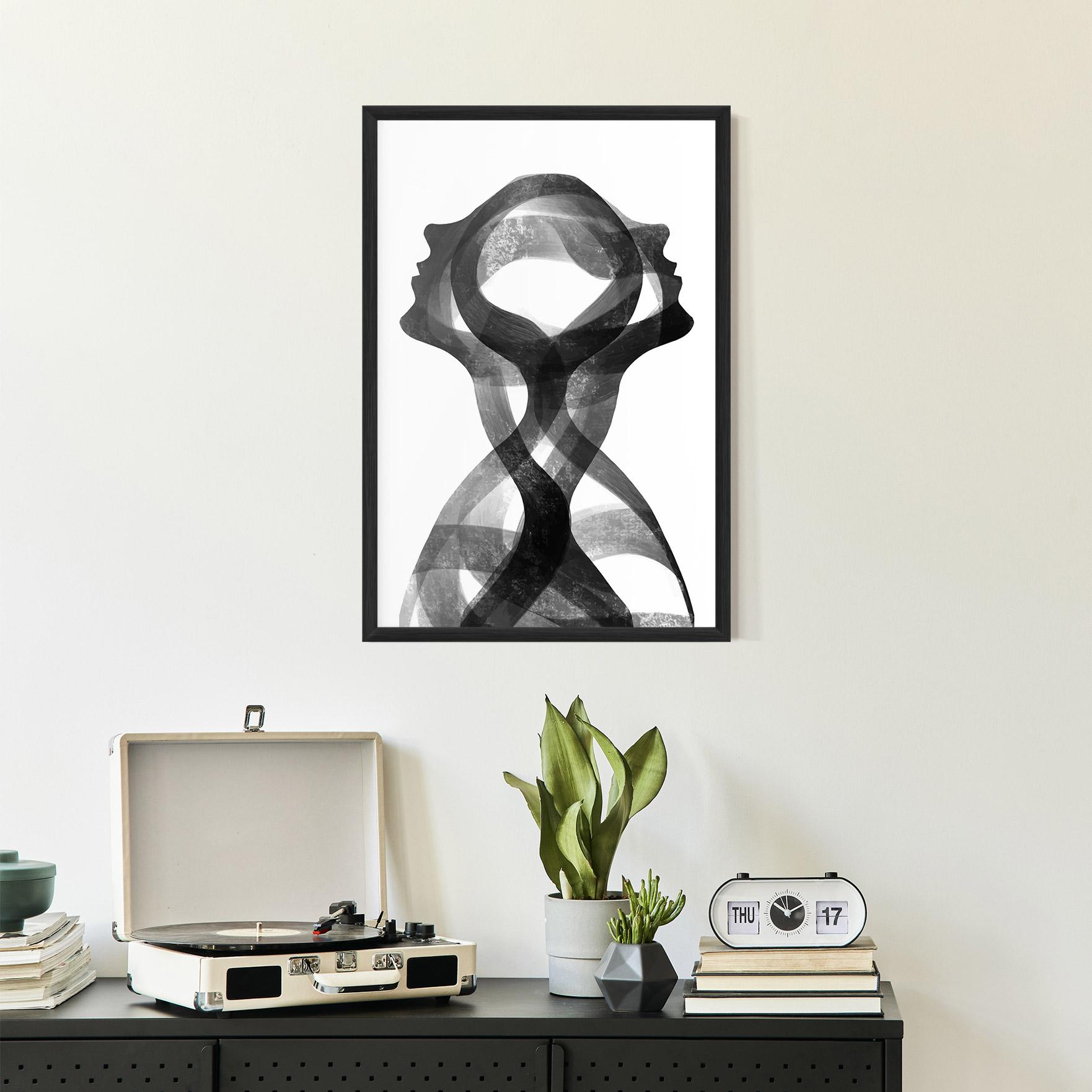 Gerahmte Poster Human Conection mockup 2