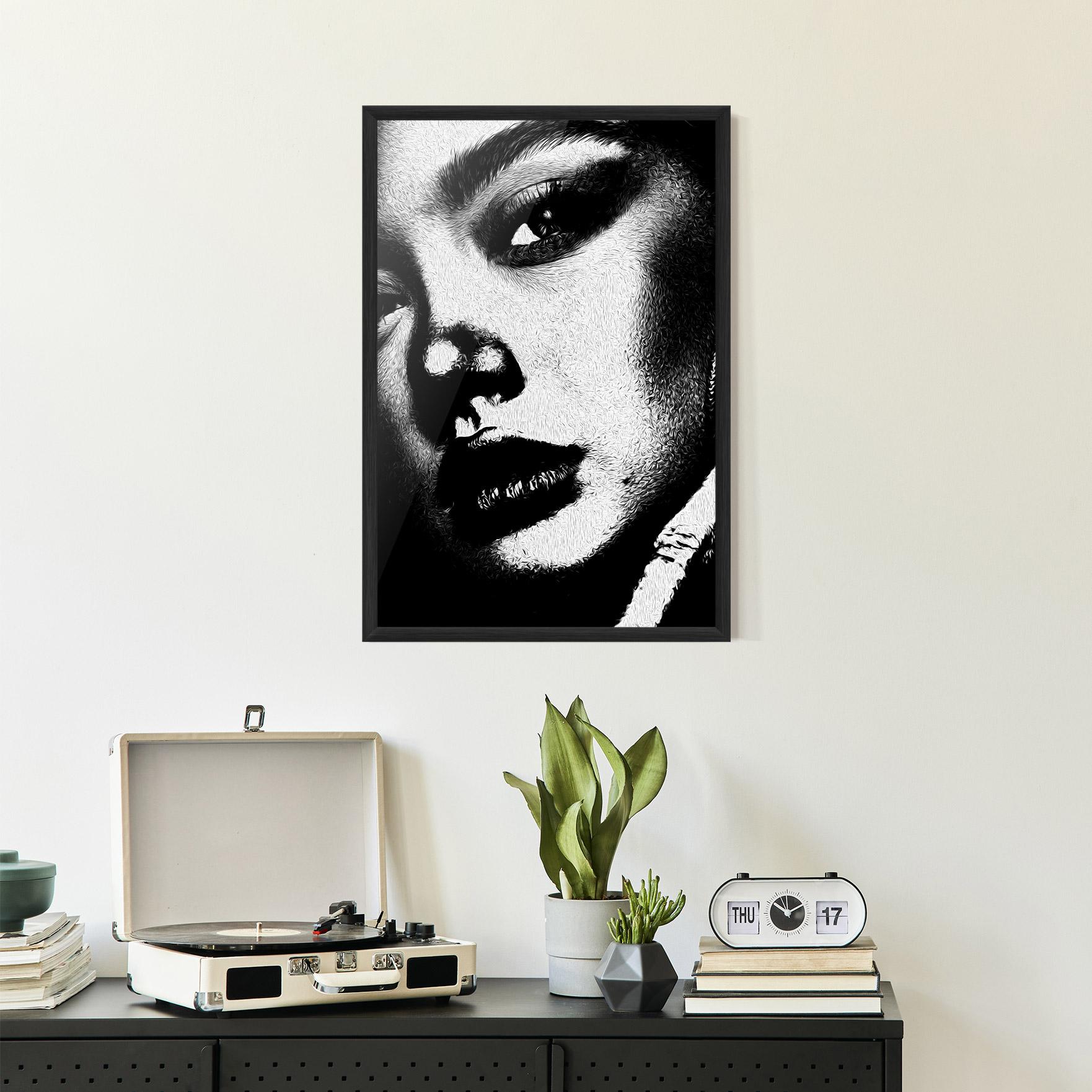 Gerahmte Poster White Light Face mockup 2