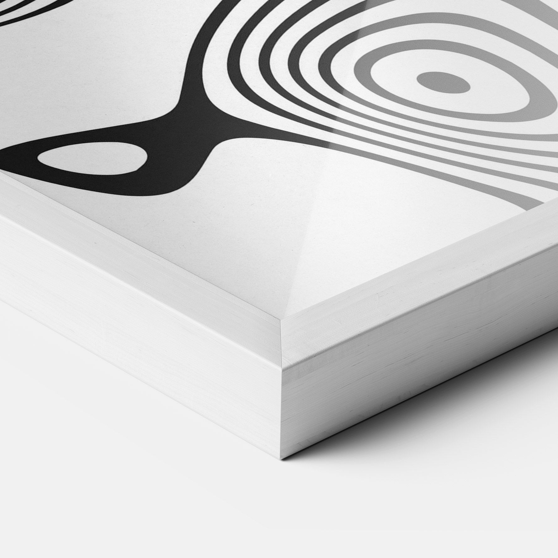 Abstract Line Grey Black mockup 3