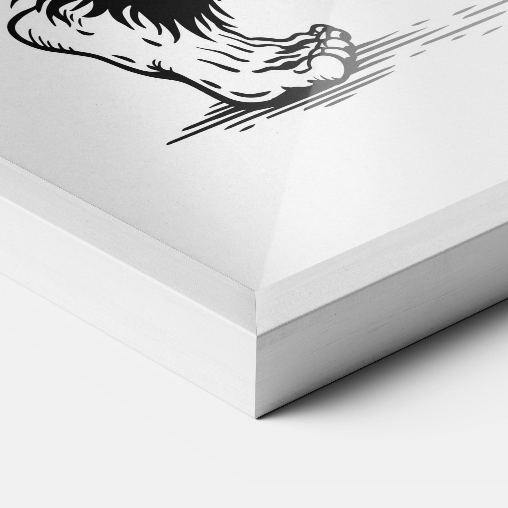 Gerahmte Poster Yeti mockup 3