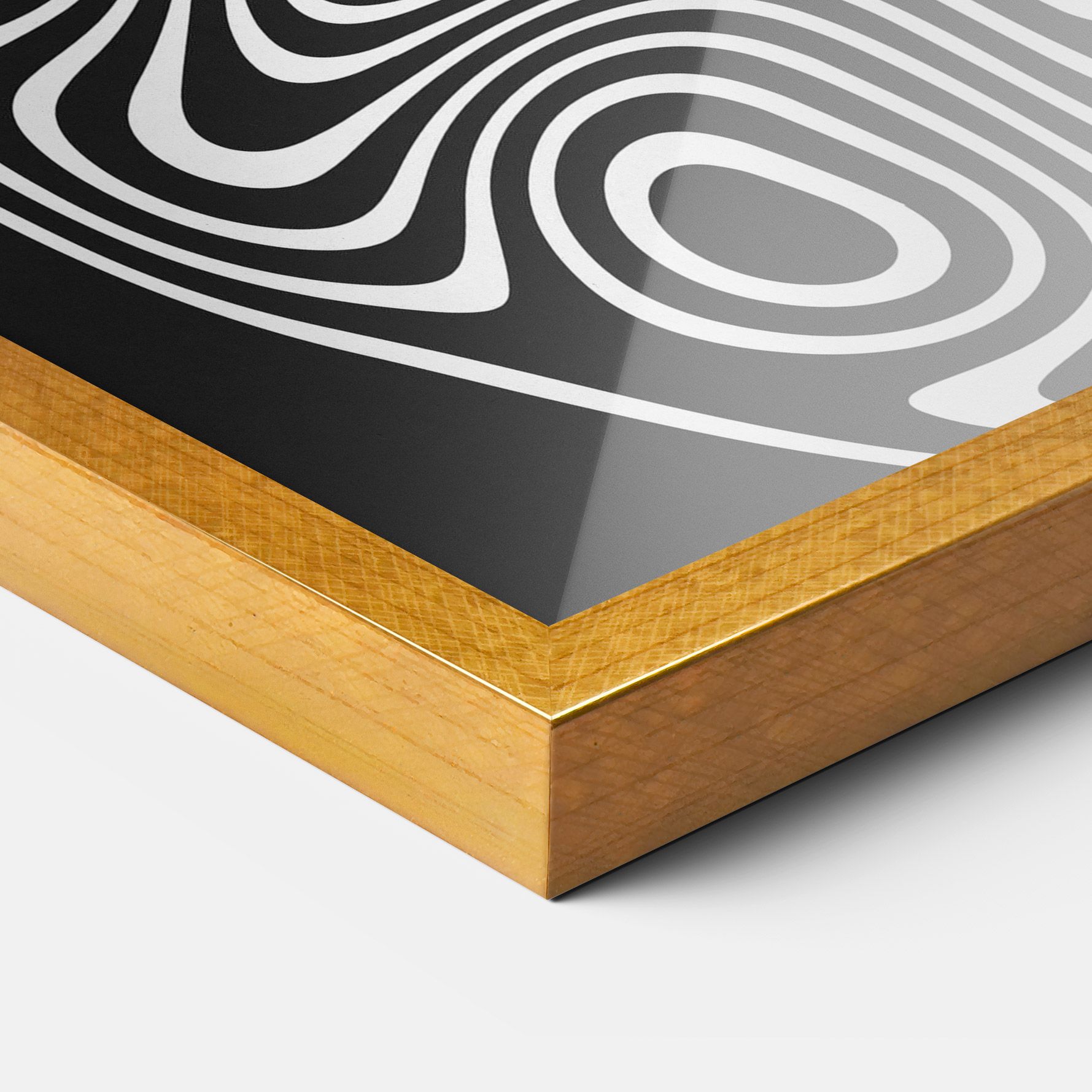 Abstract Grey Black Line mockup 3