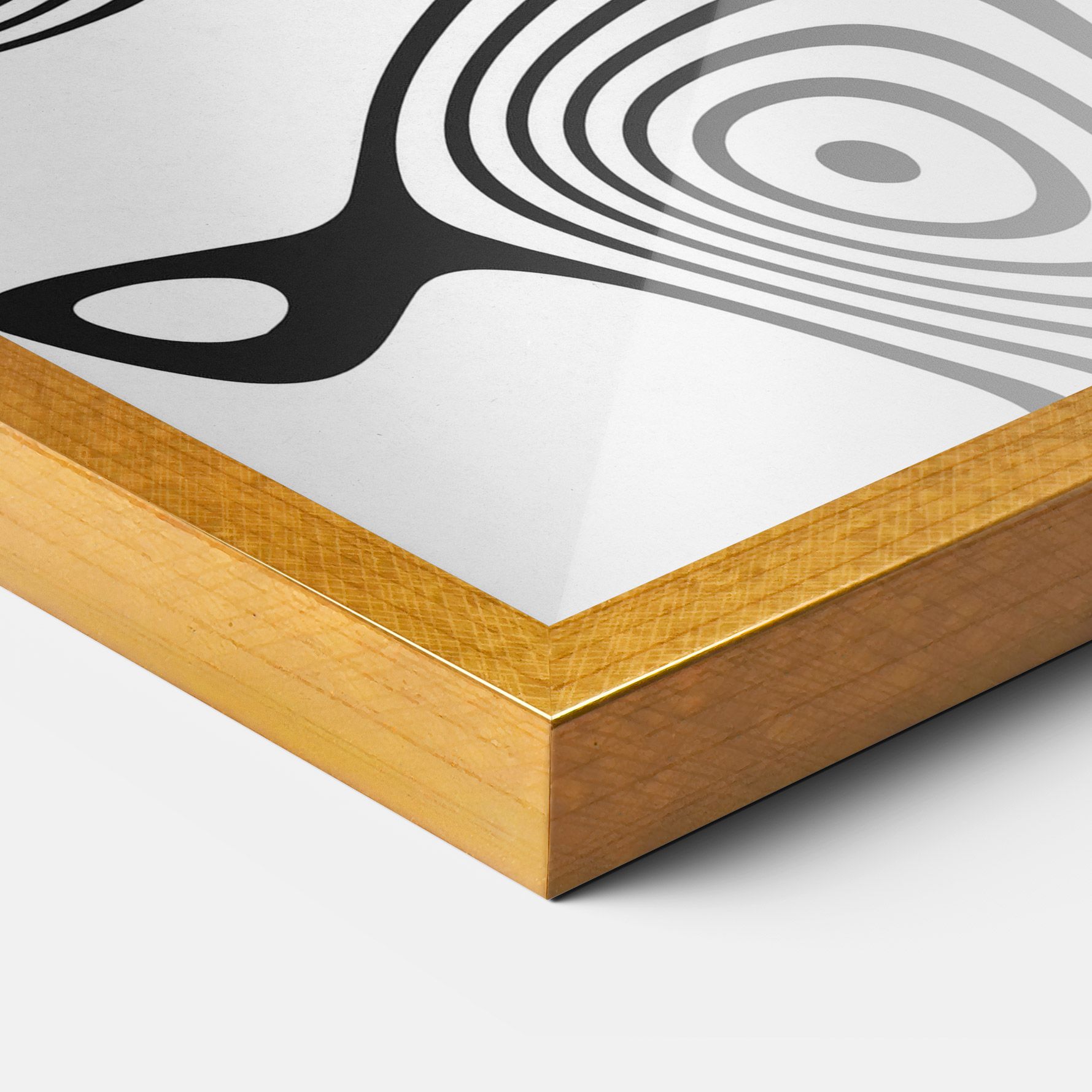 Abstract Line Grey Black mockup 3