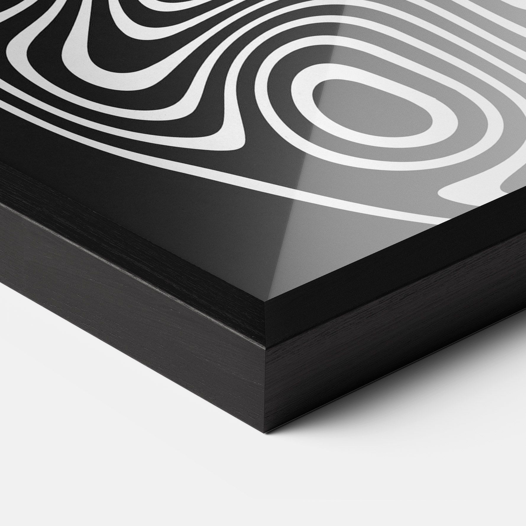 Abstract Grey Black Line mockup 3