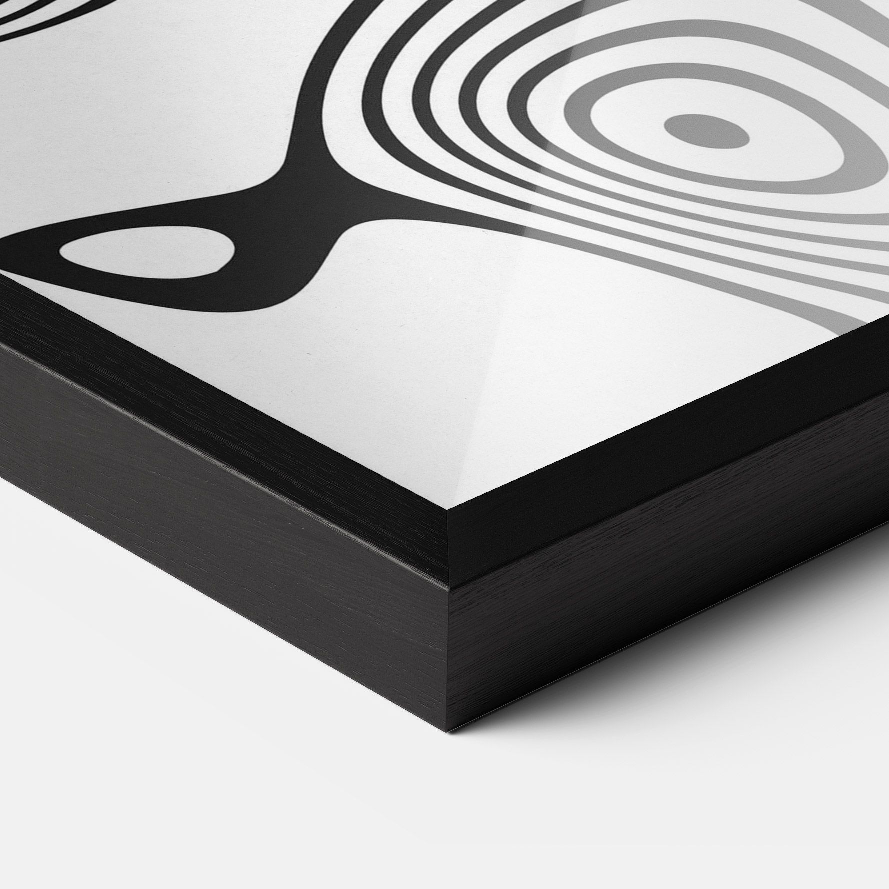 Abstract Line Grey Black mockup 3