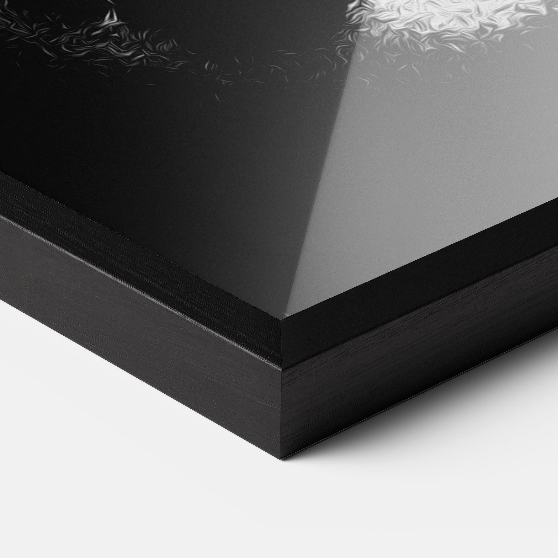 Gerahmte Poster White Light Face mockup 3