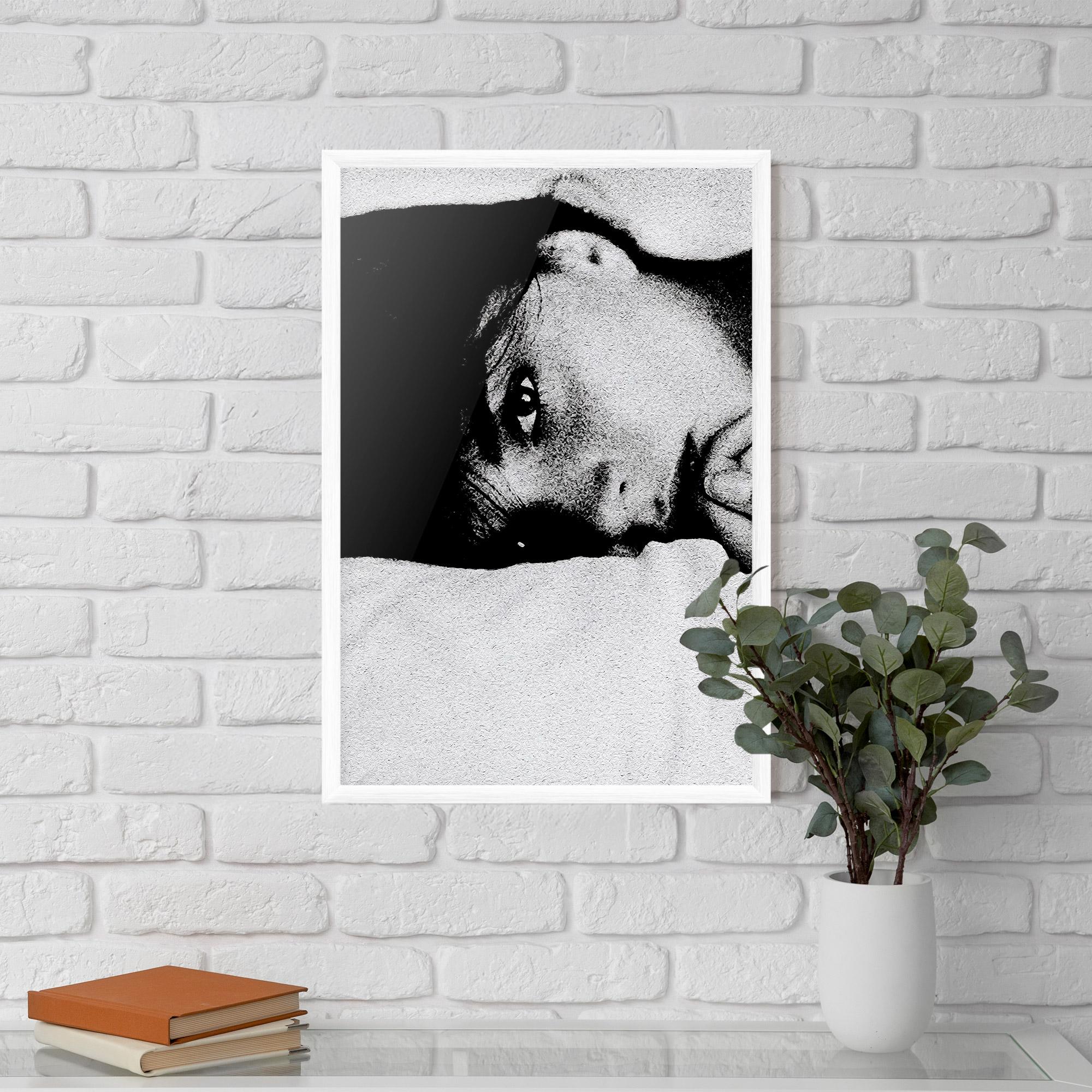 Gerahmte Poster Eye Contact mockup 5