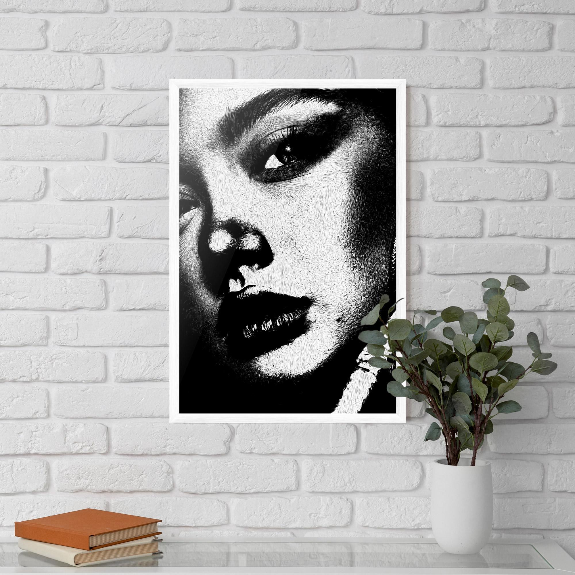 Gerahmte Poster White Light Face mockup 5