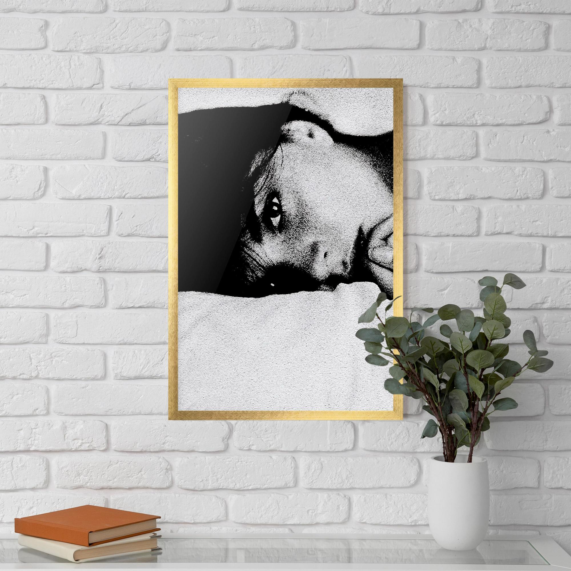 Gerahmte Poster Eye Contact mockup 5