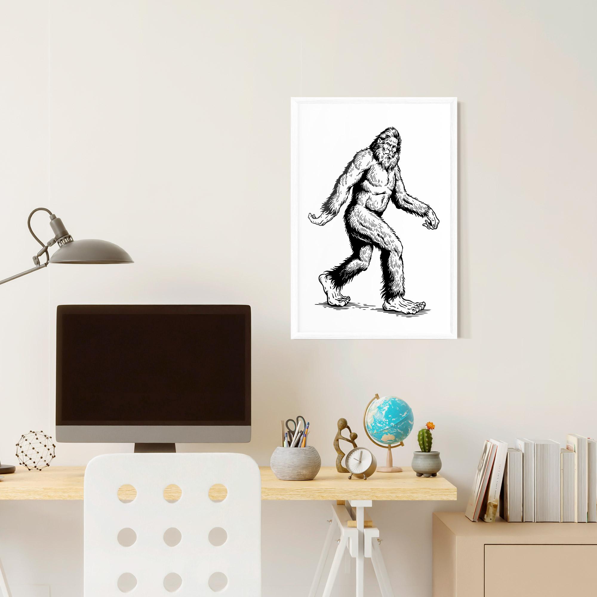 Gerahmte Poster Yeti mockup 6