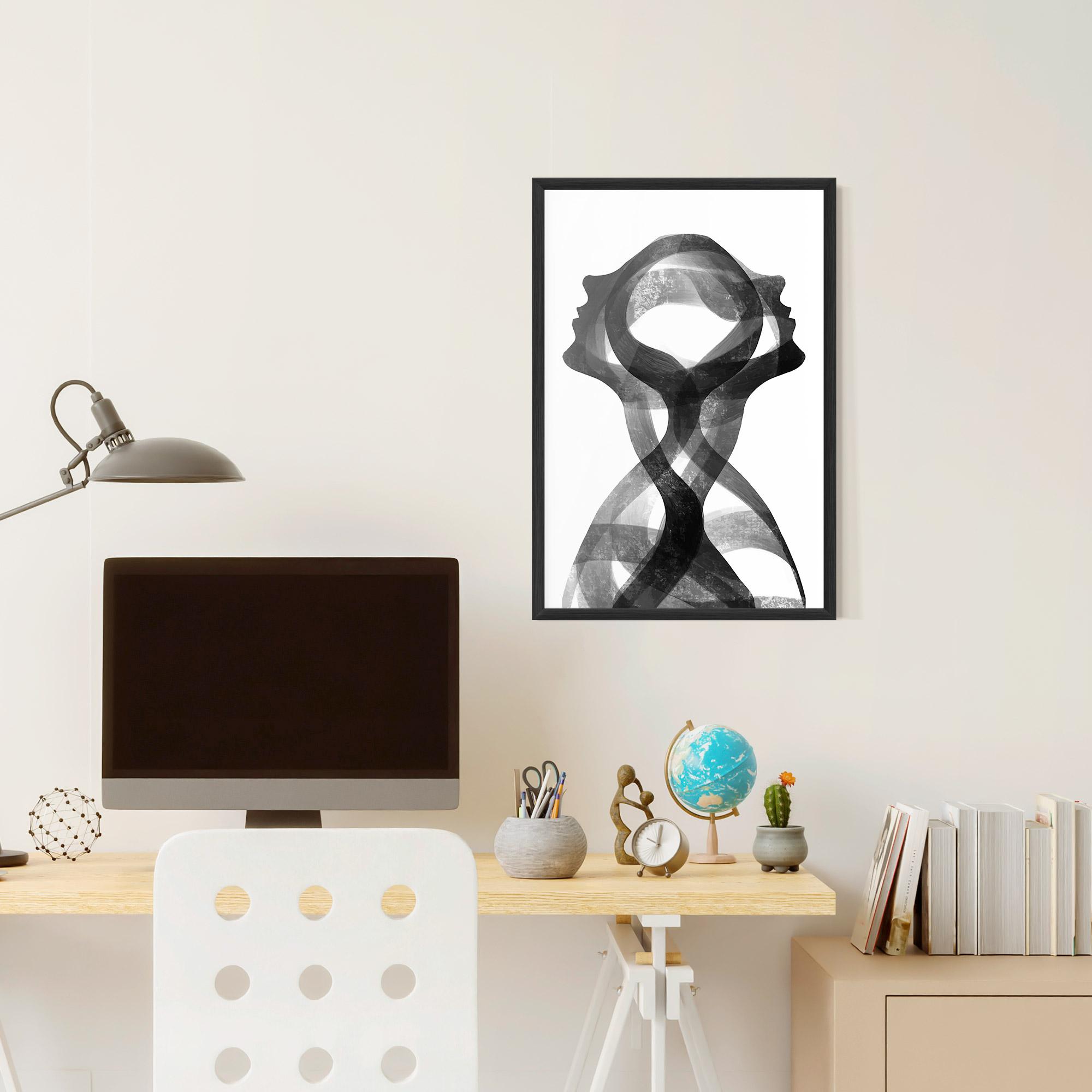 Gerahmte Poster Human Conection mockup 6