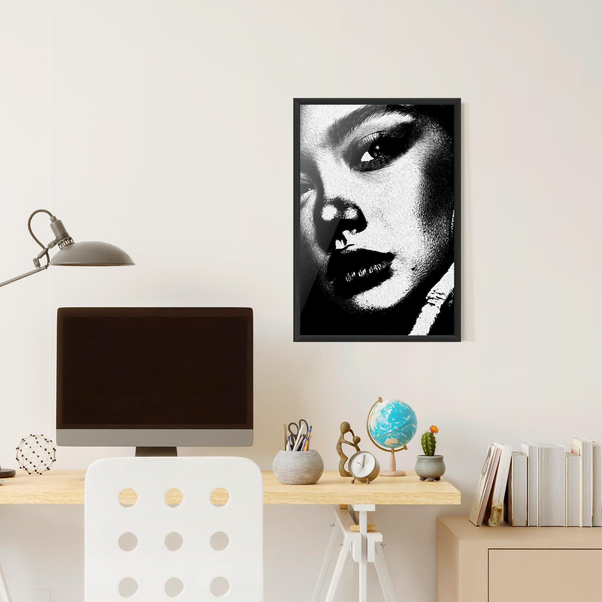 Gerahmte Poster White Light Face mockup 6