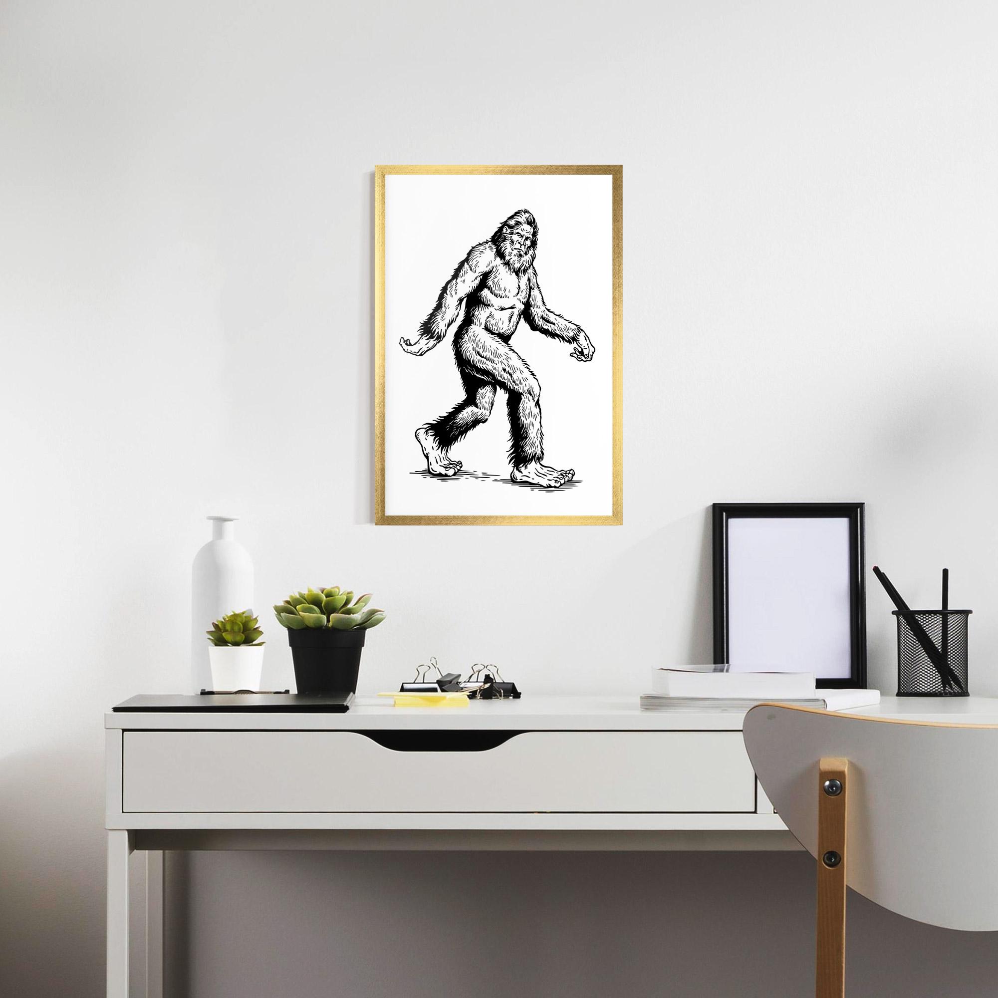 Gerahmte Poster Yeti mockup 7