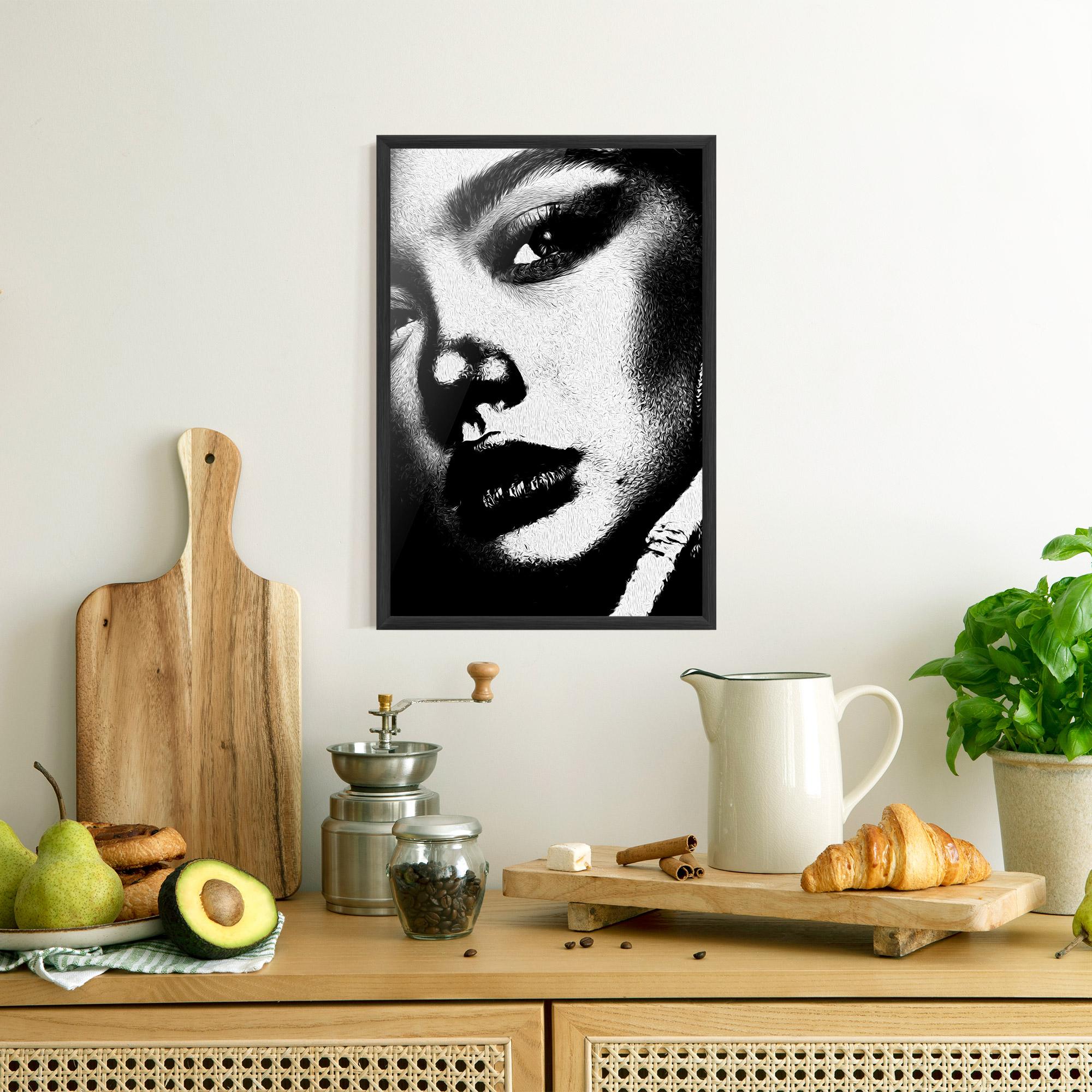 Gerahmte Poster White Light Face mockup 8