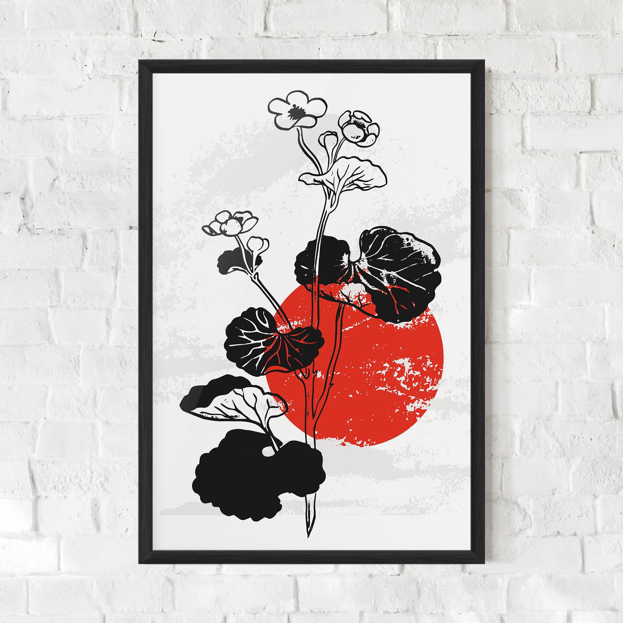 Gerahmte Poster Japan Plant Art mockup 0