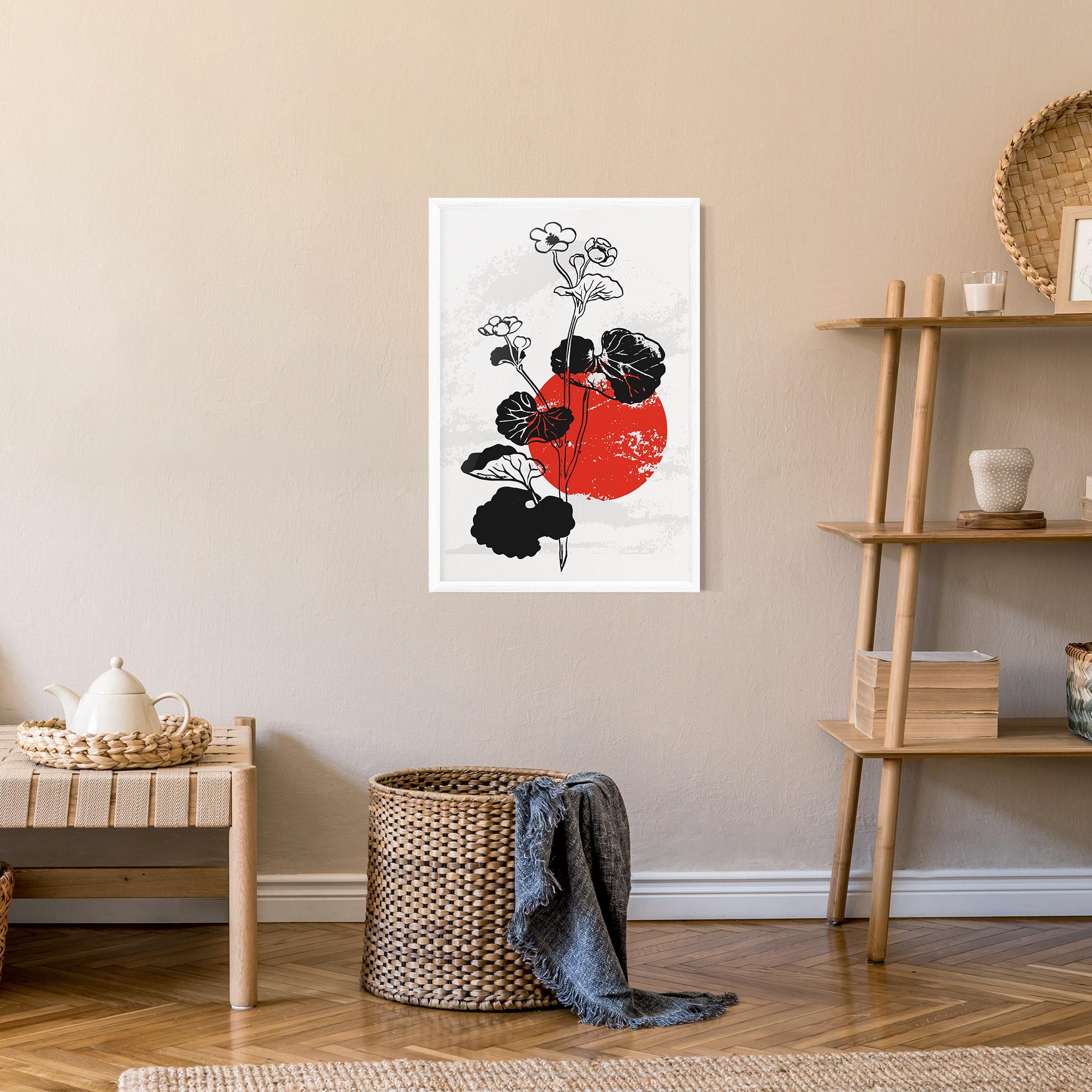 Gerahmte Poster Japan Plant Art mockup 9