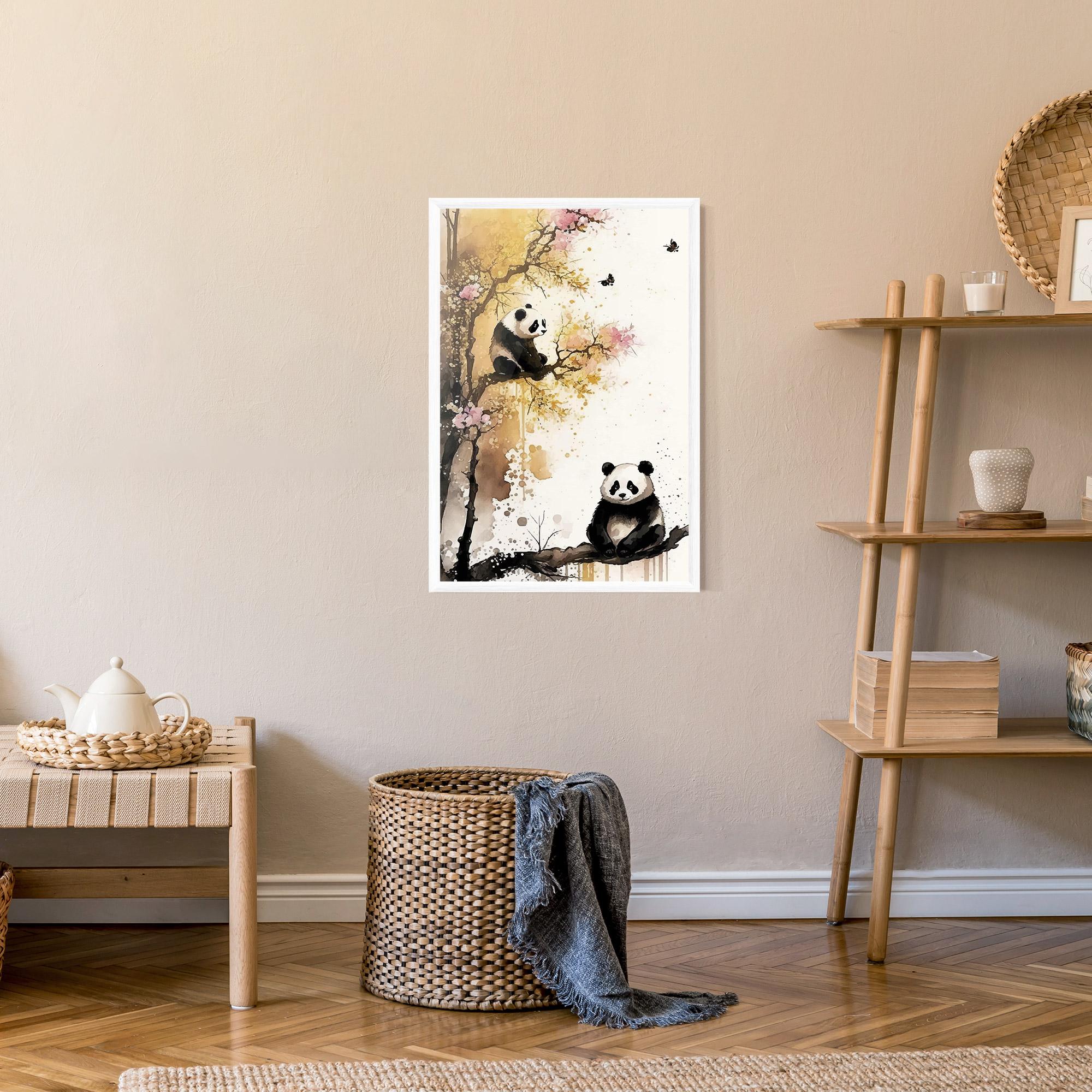 Gerahmte Poster Panda Asiatic View mockup 9