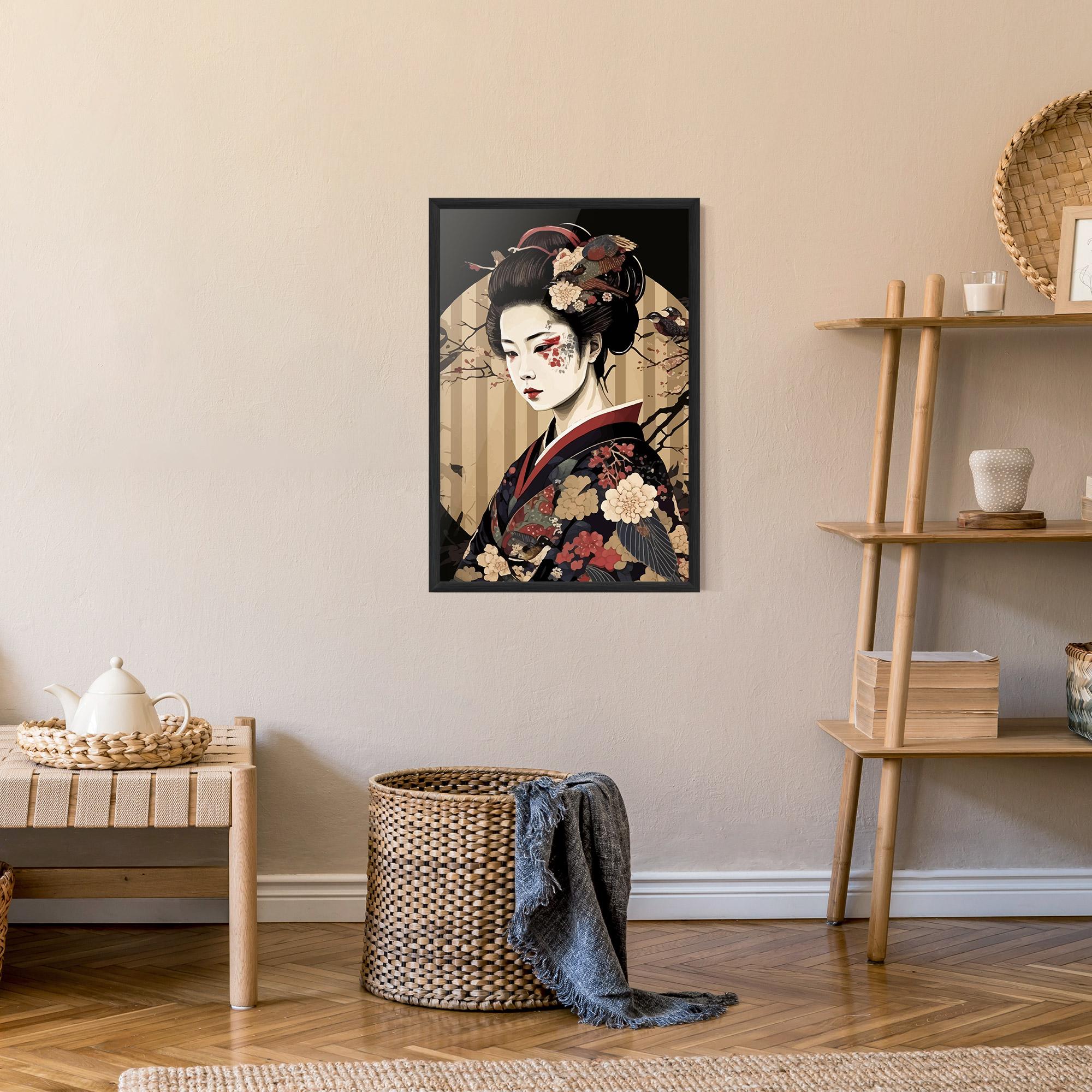 Gerahmte Poster Asiatic Lady mockup 9