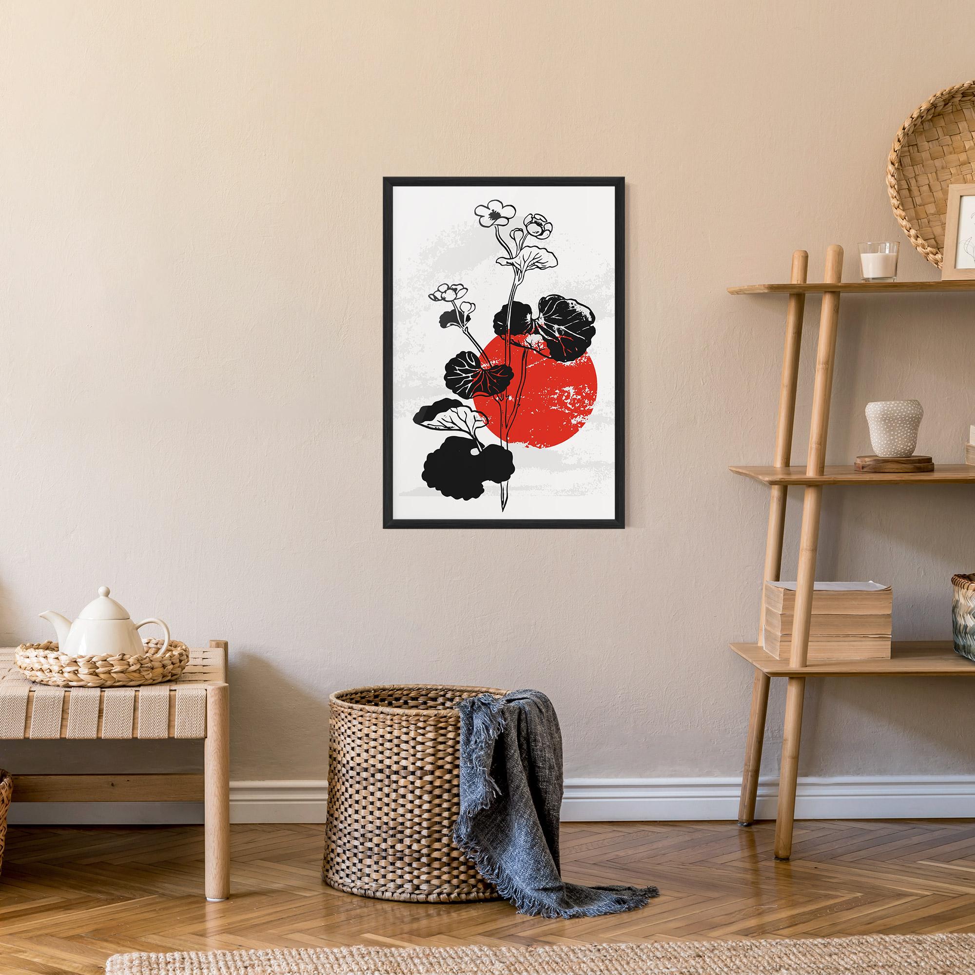 Gerahmte Poster Japan Plant Art mockup 9