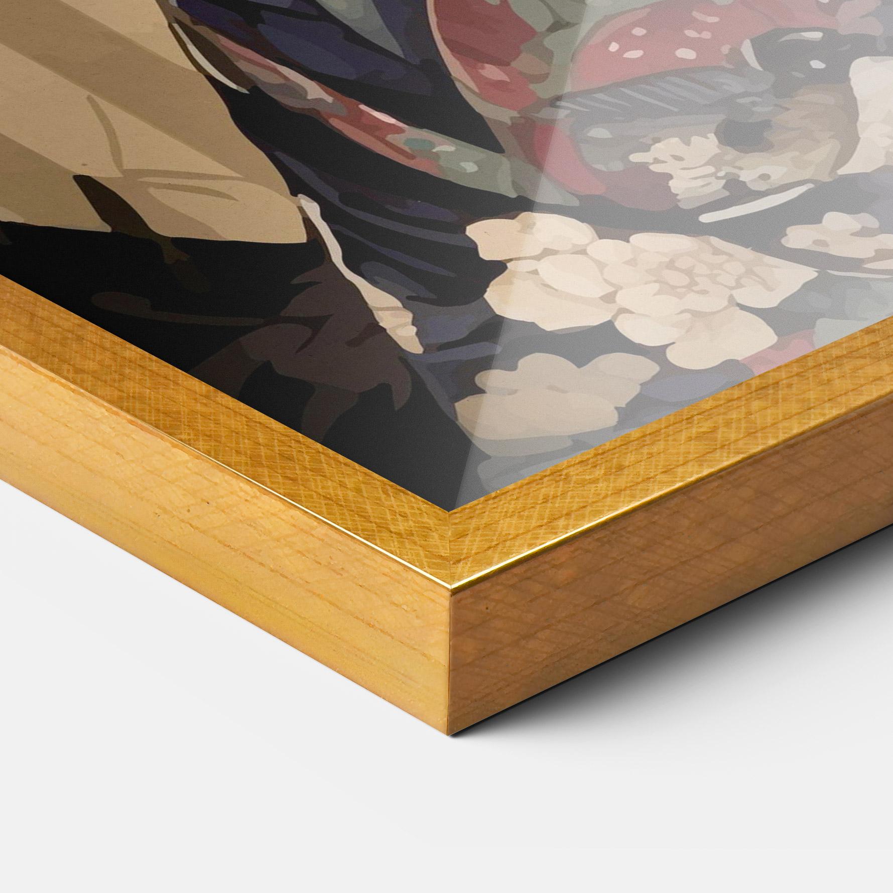 Gerahmte Poster Asiatic Lady mockup 3