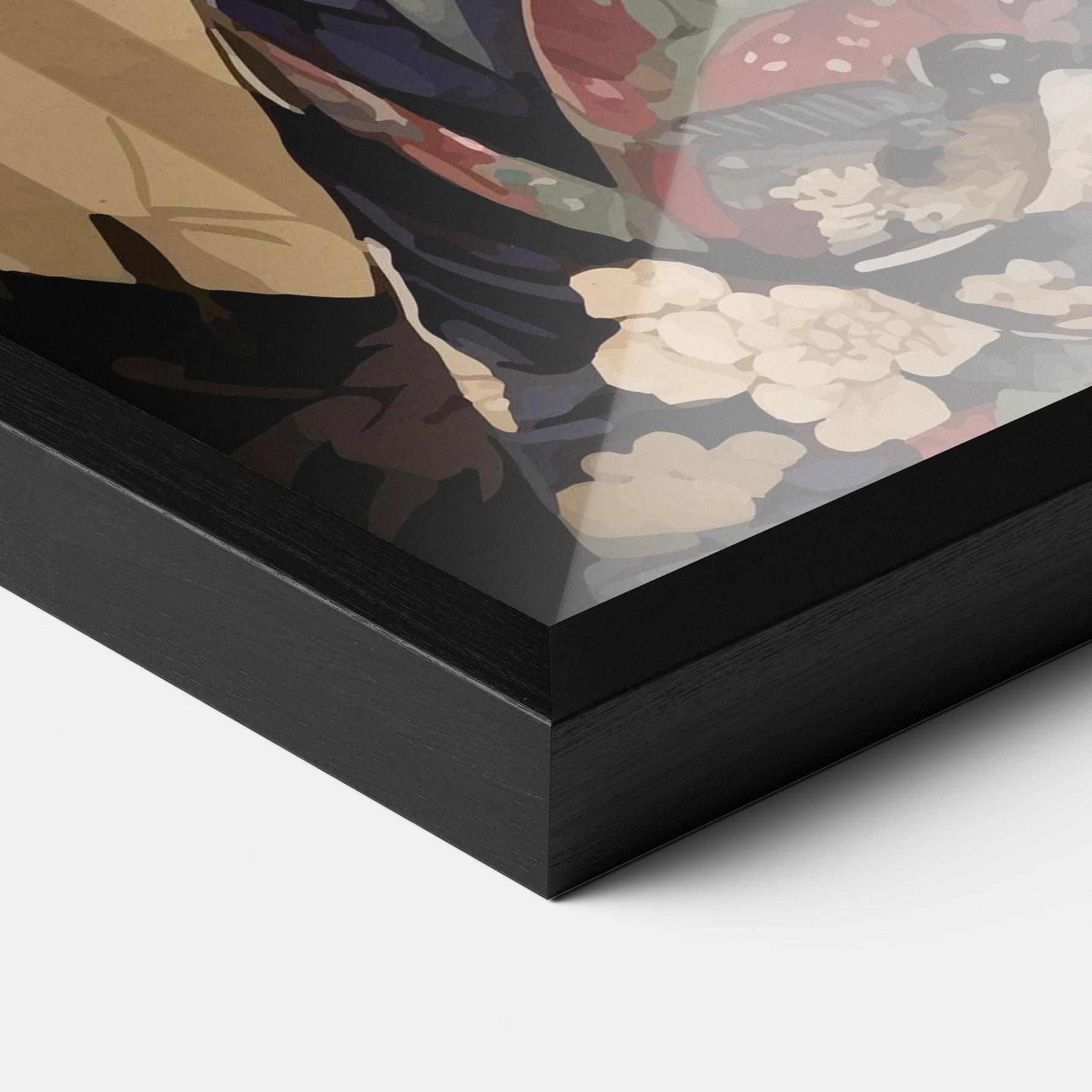 Gerahmte Poster Asiatic Lady mockup 3