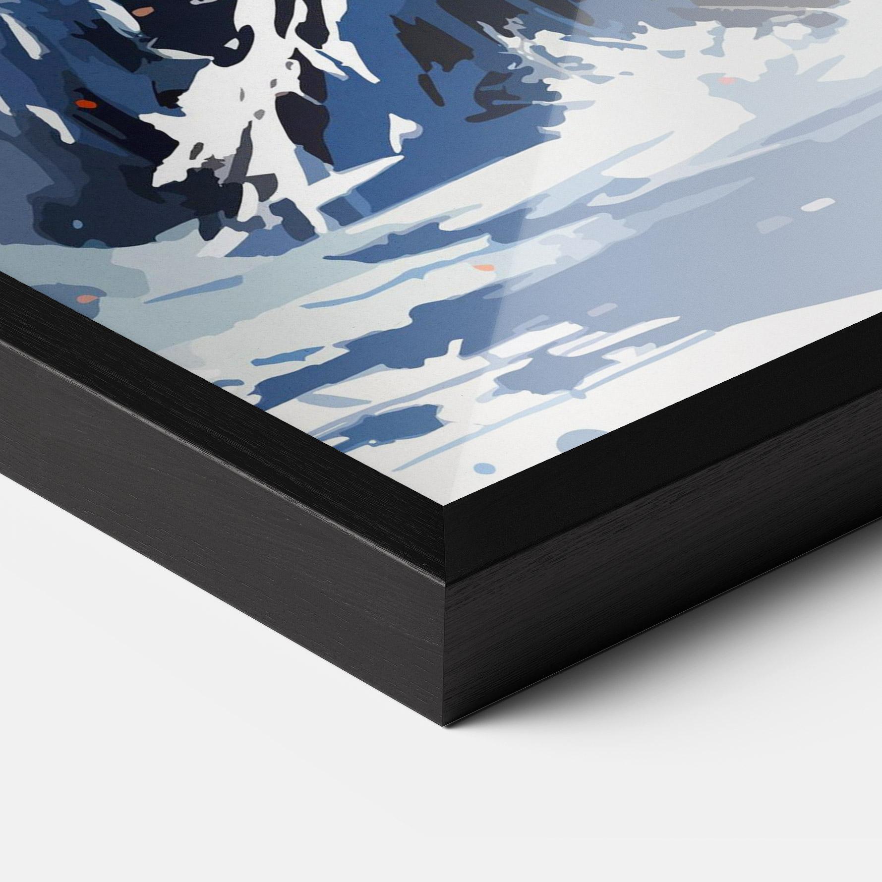 Gerahmte Poster Asiatic Winter Art mockup 3