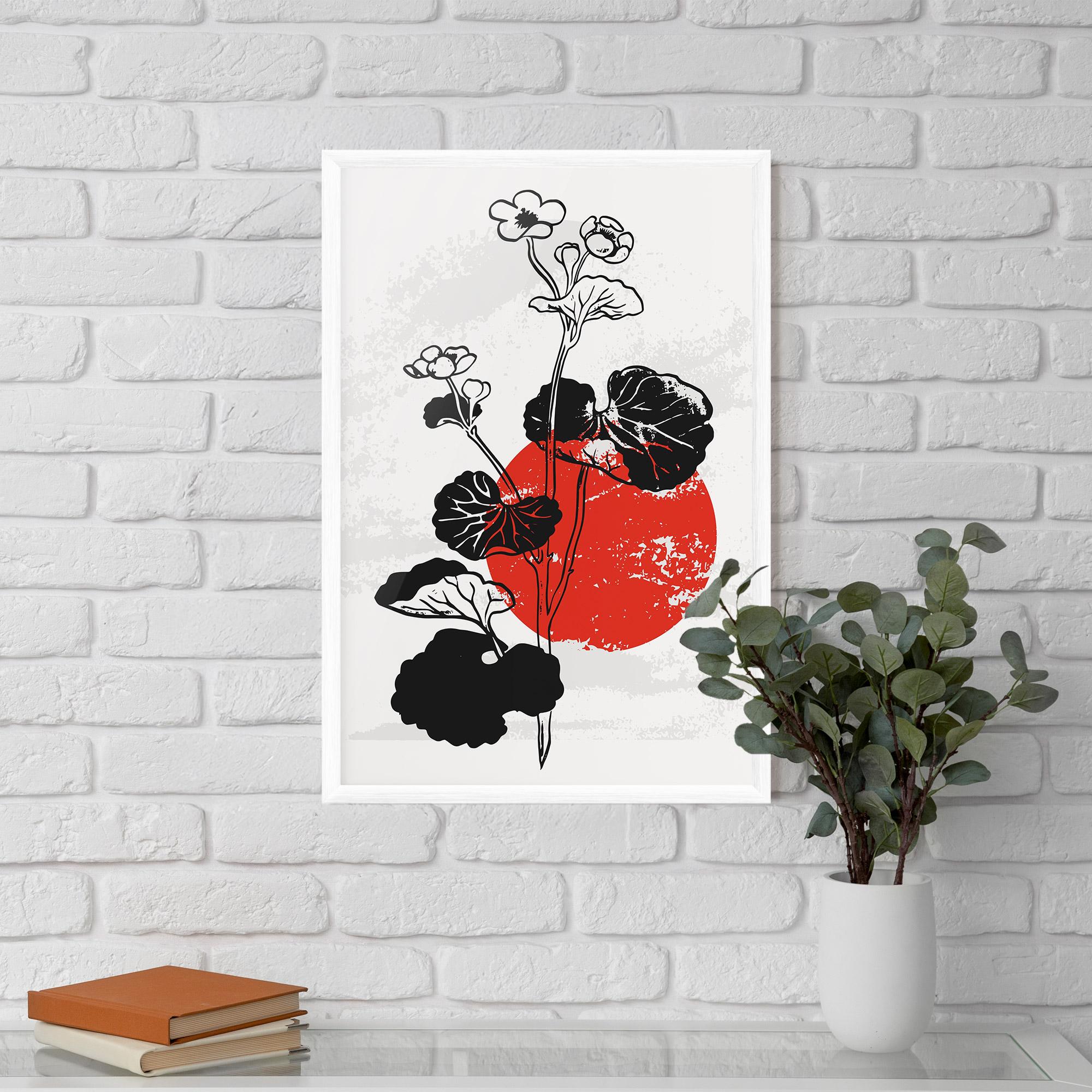 Gerahmte Poster Japan Plant Art mockup 5