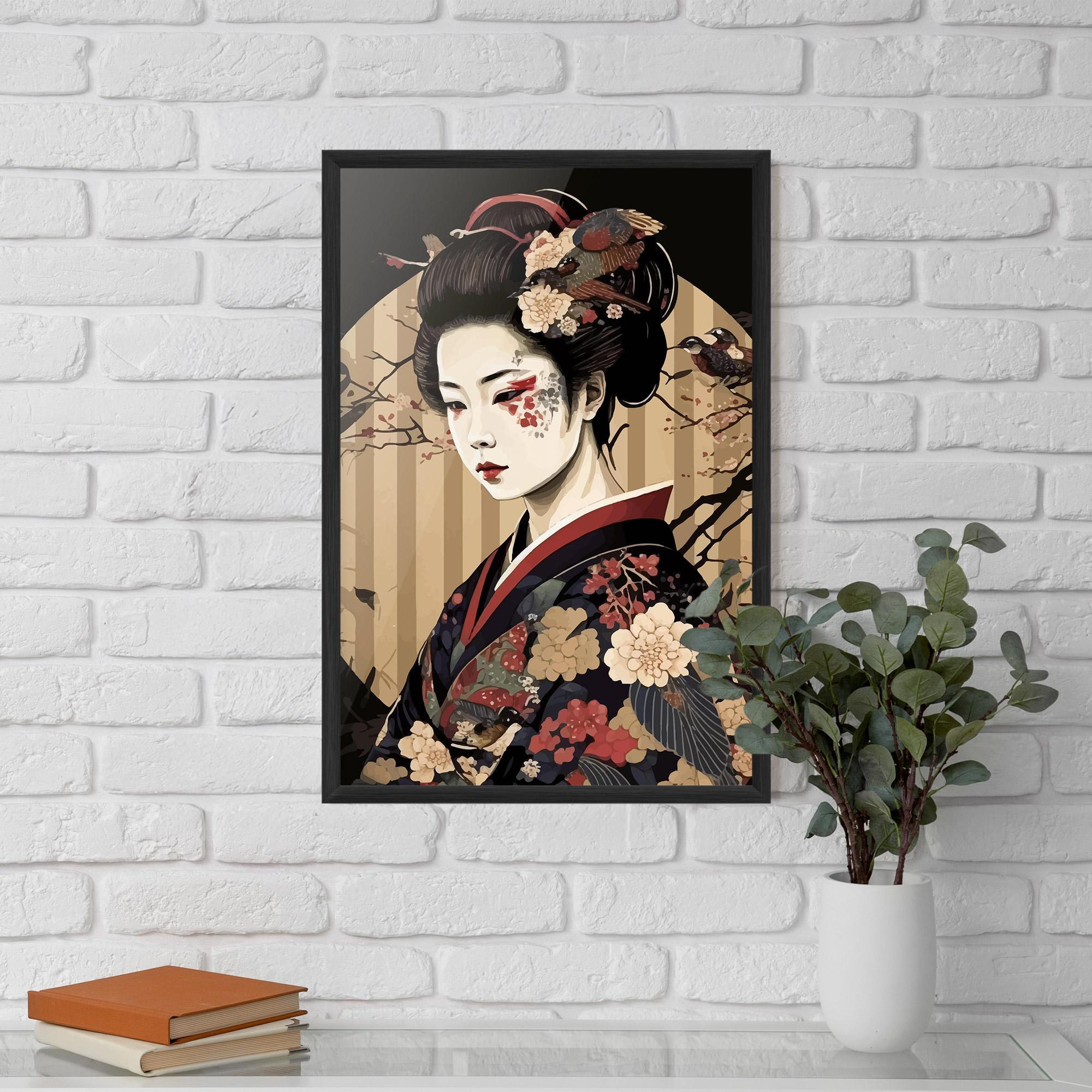 Gerahmte Poster Asiatic Lady mockup 5