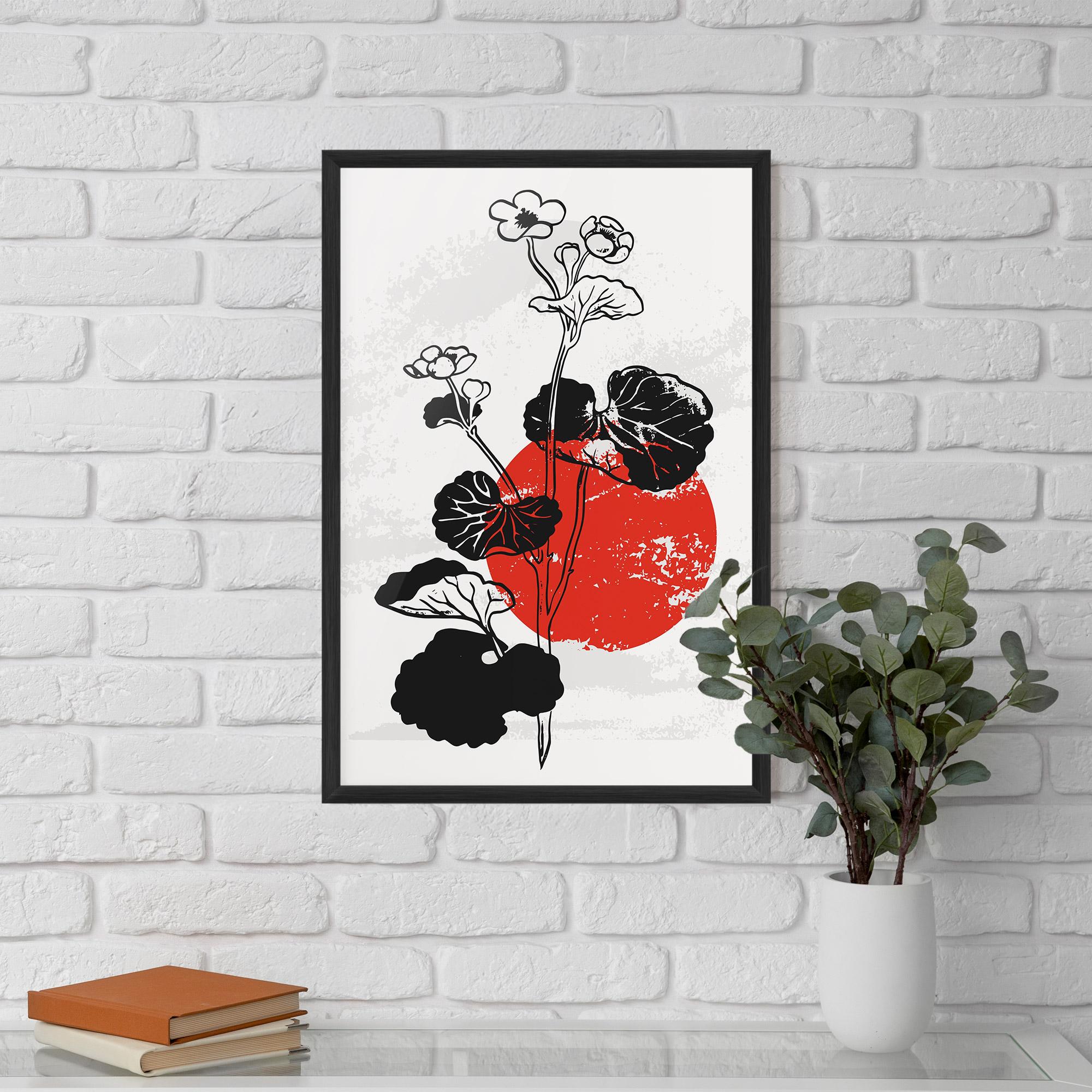 Gerahmte Poster Japan Plant Art mockup 5