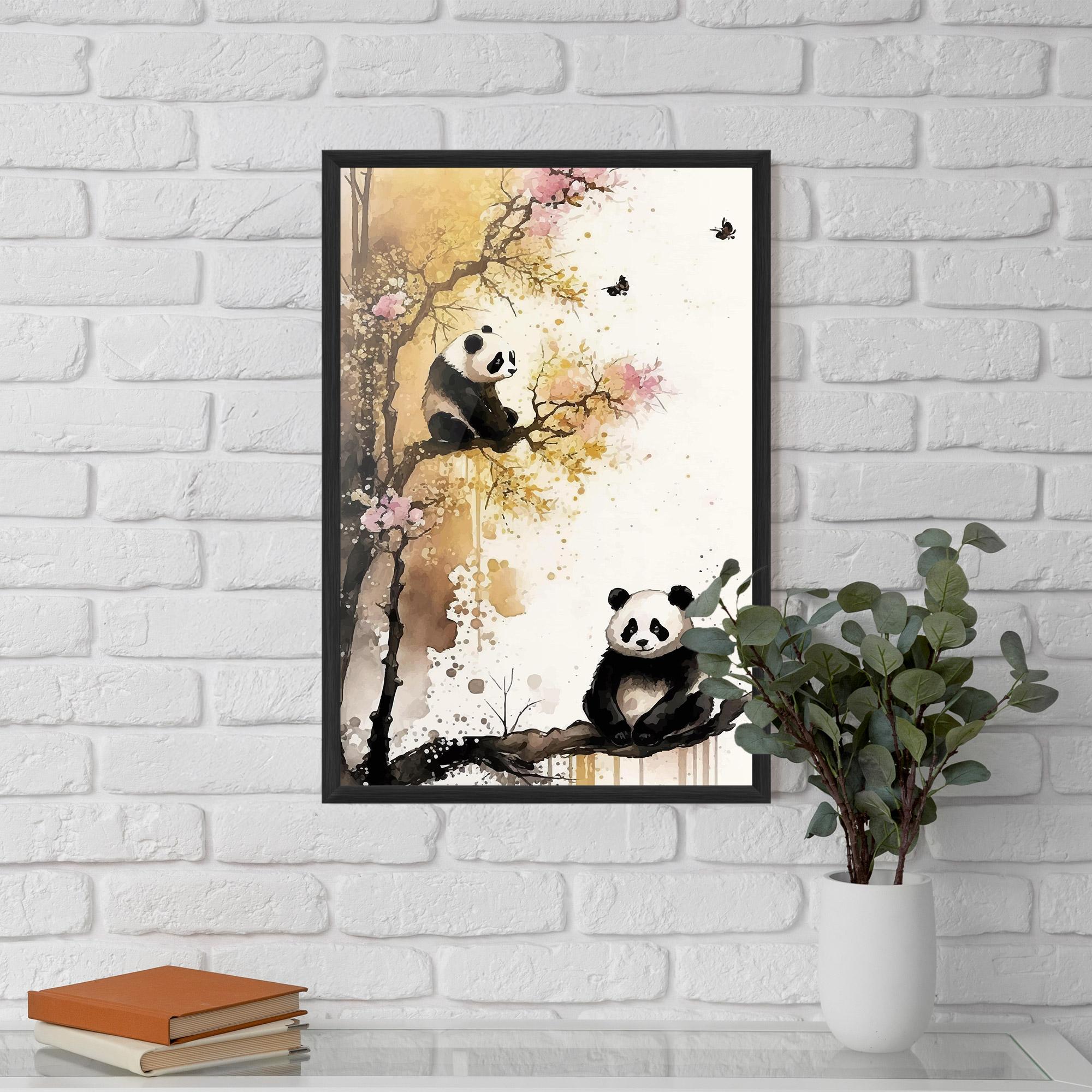 Gerahmte Poster Panda Asiatic View mockup 5