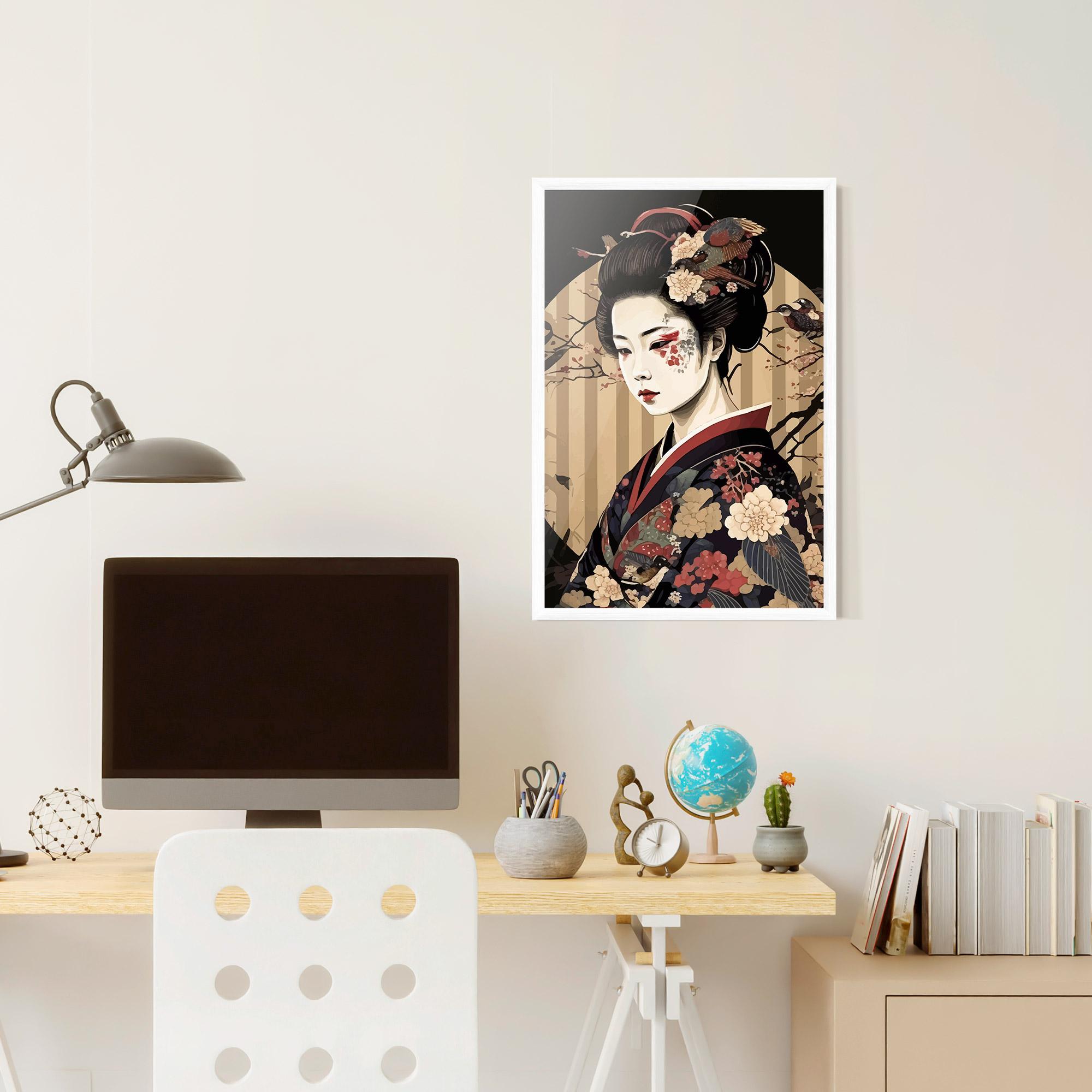 Gerahmte Poster Asiatic Lady mockup 6