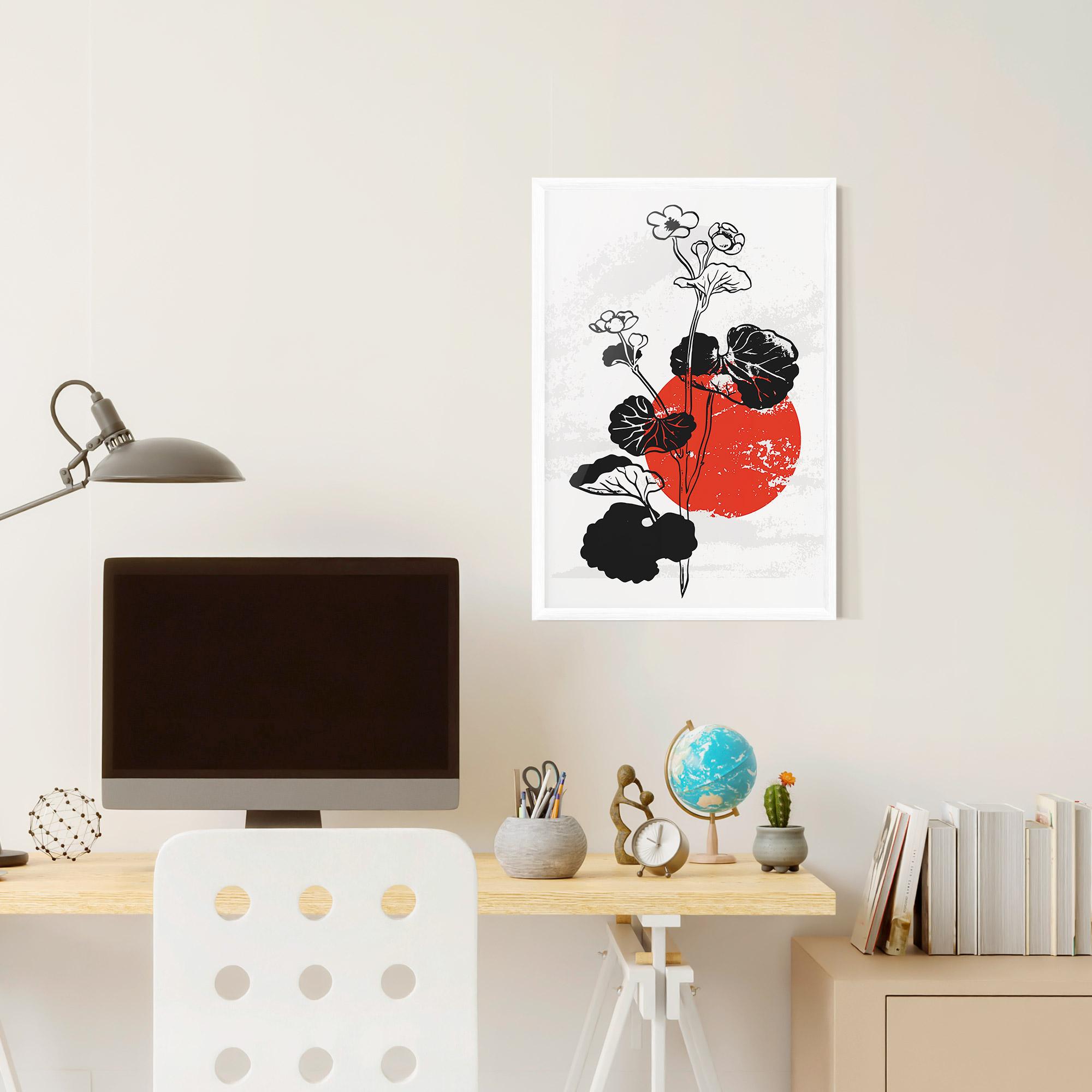 Gerahmte Poster Japan Plant Art mockup 6