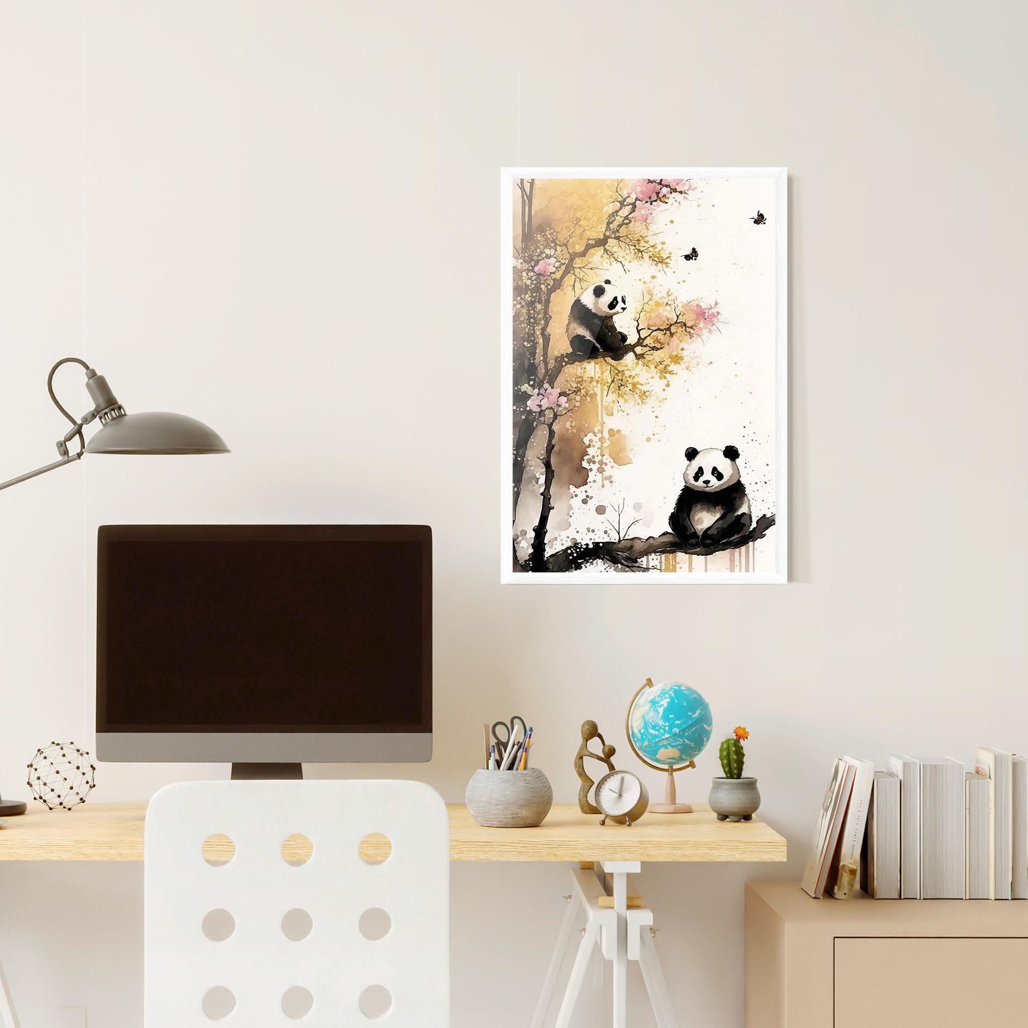 Gerahmte Poster Panda Asiatic View mockup 6