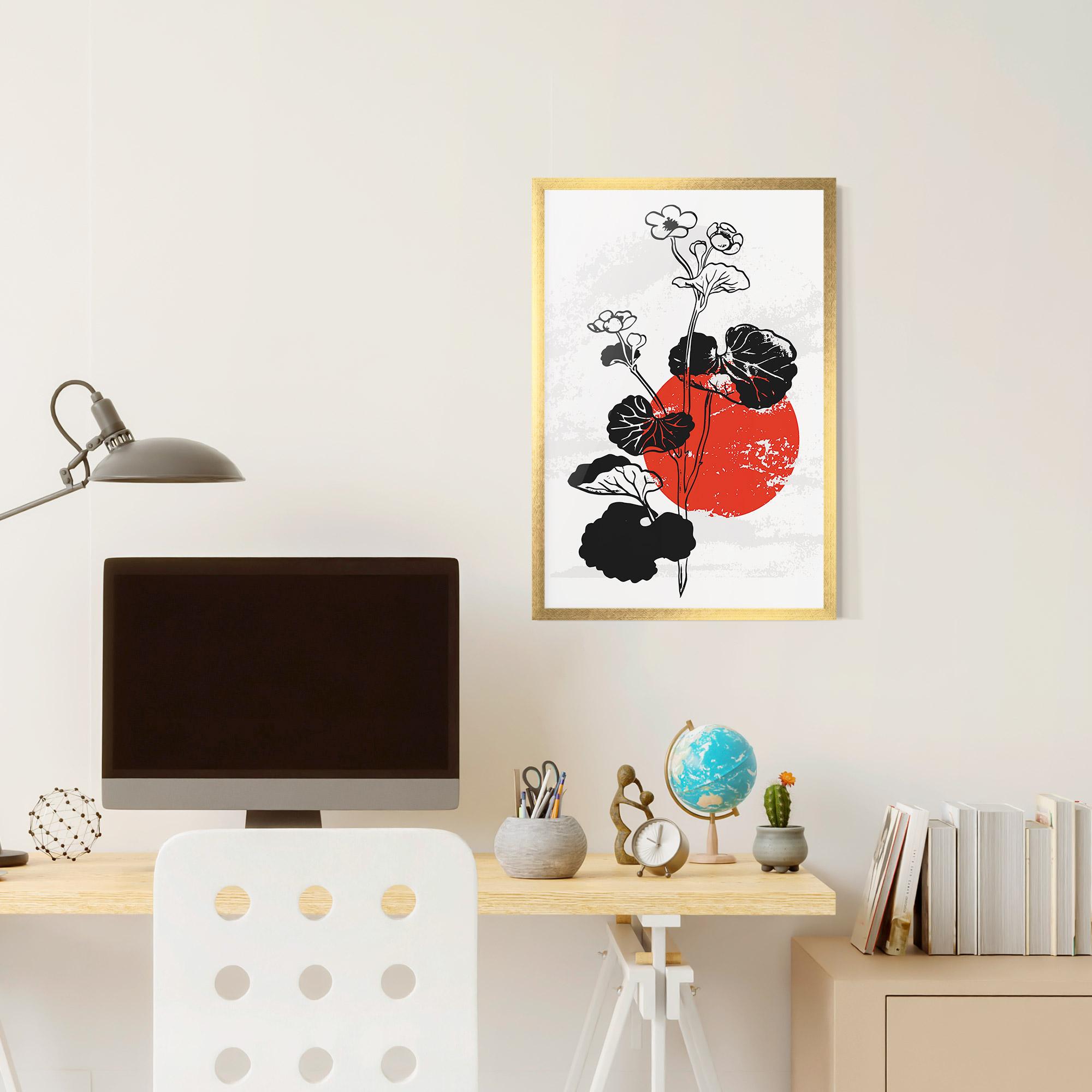 Gerahmte Poster Japan Plant Art mockup 6